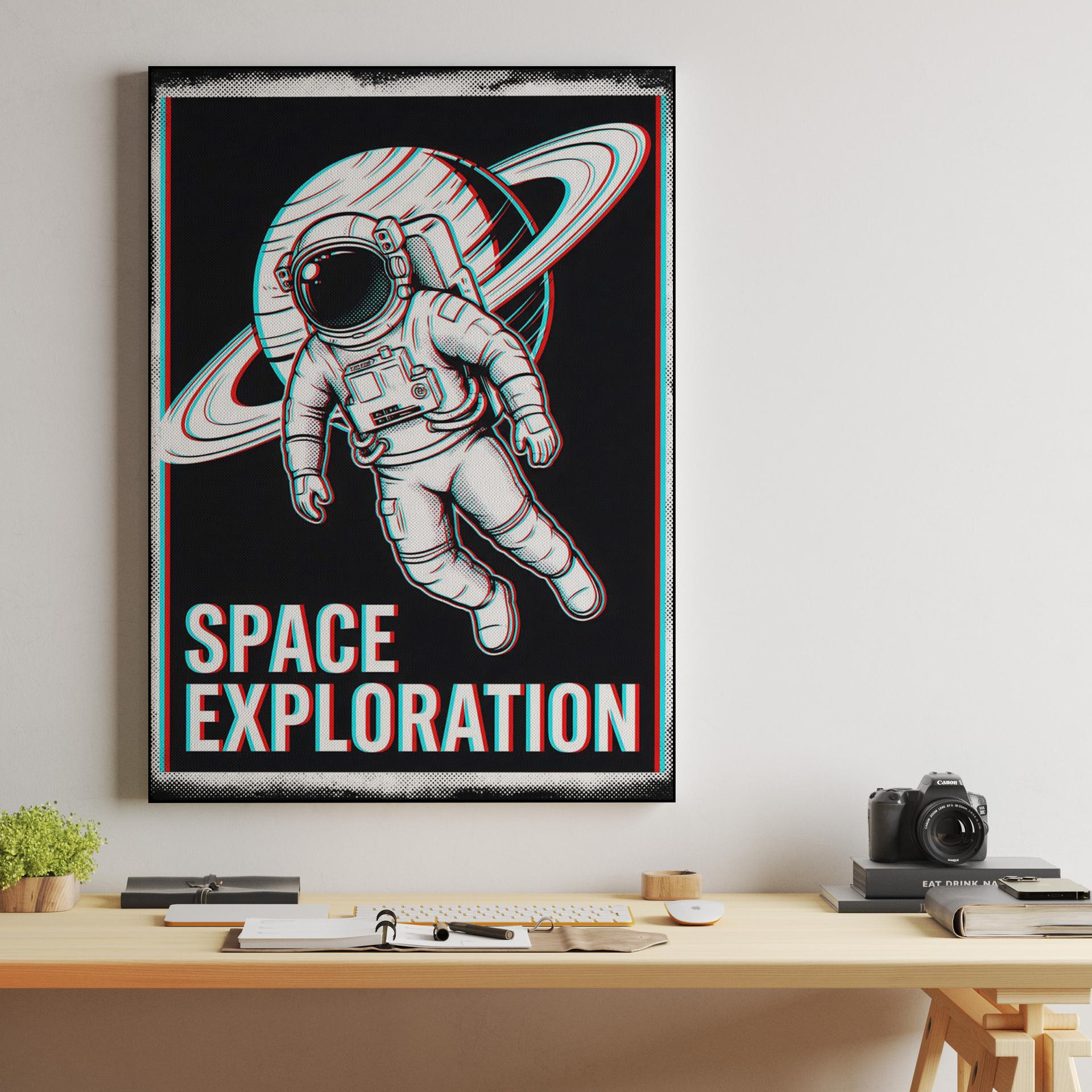 Space Exploration: The Anaglyph Astronaut
