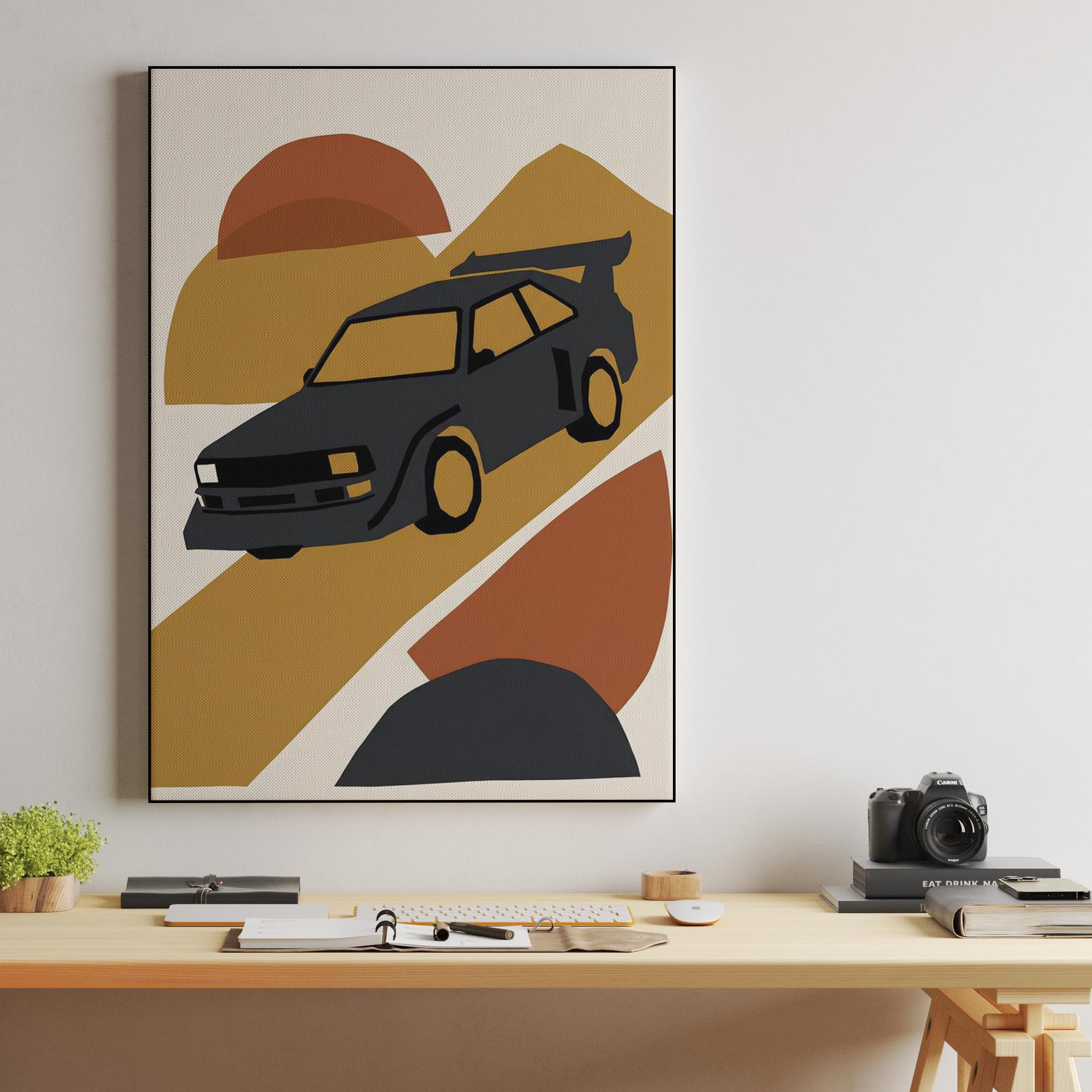 Audi Sport Quattro S1: Earthy Geometric Minimalist