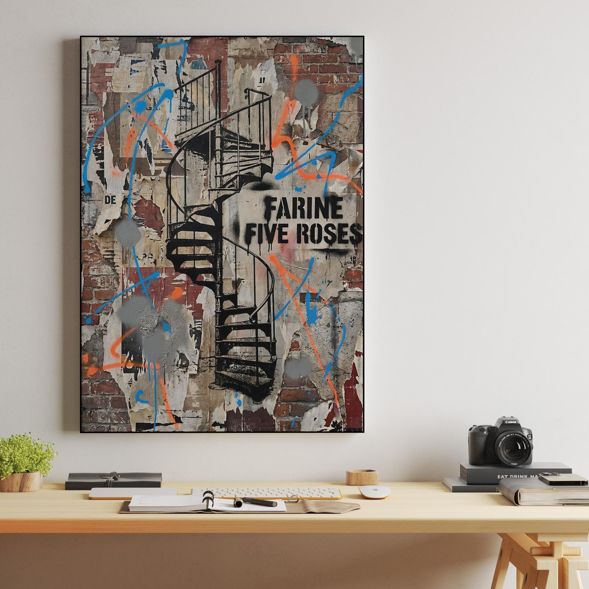 Montreal Industrial Echo: Farine Five Roses Stencil