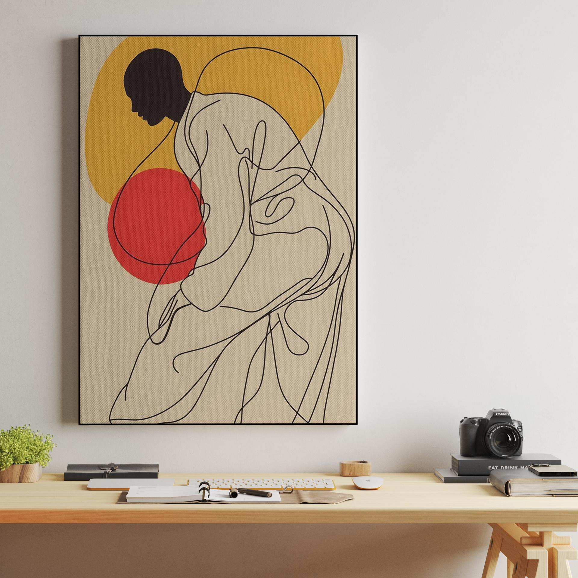 Abstract Line Silhouette