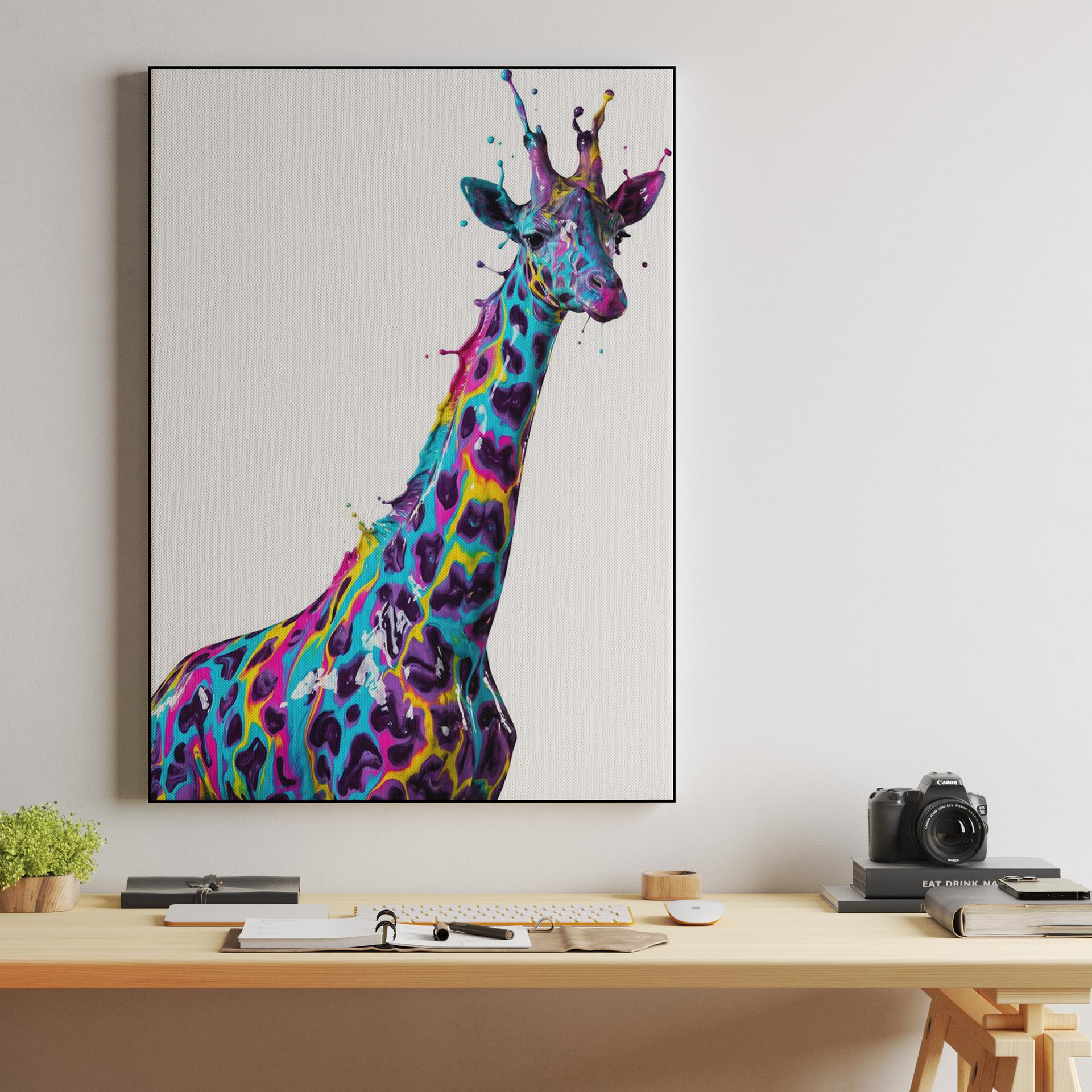 Chromatic Splash Giraffe