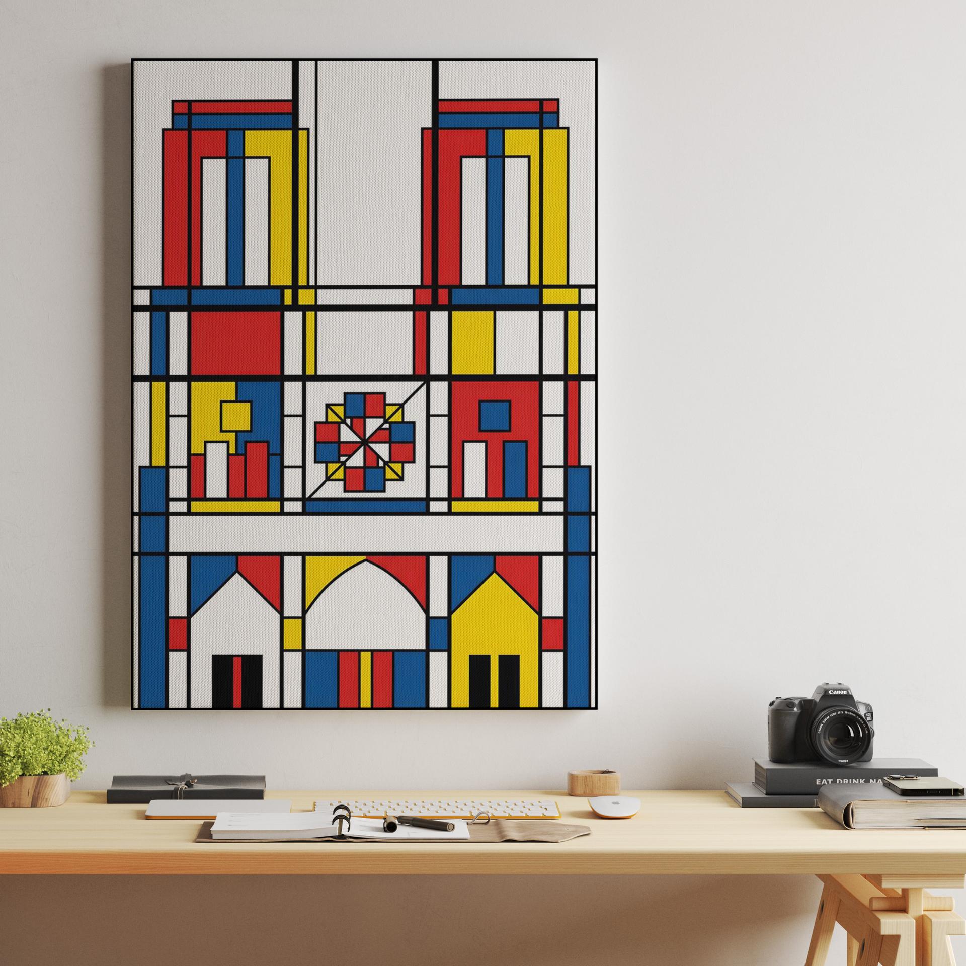 Notre-Dame De Stijl Abstraction
