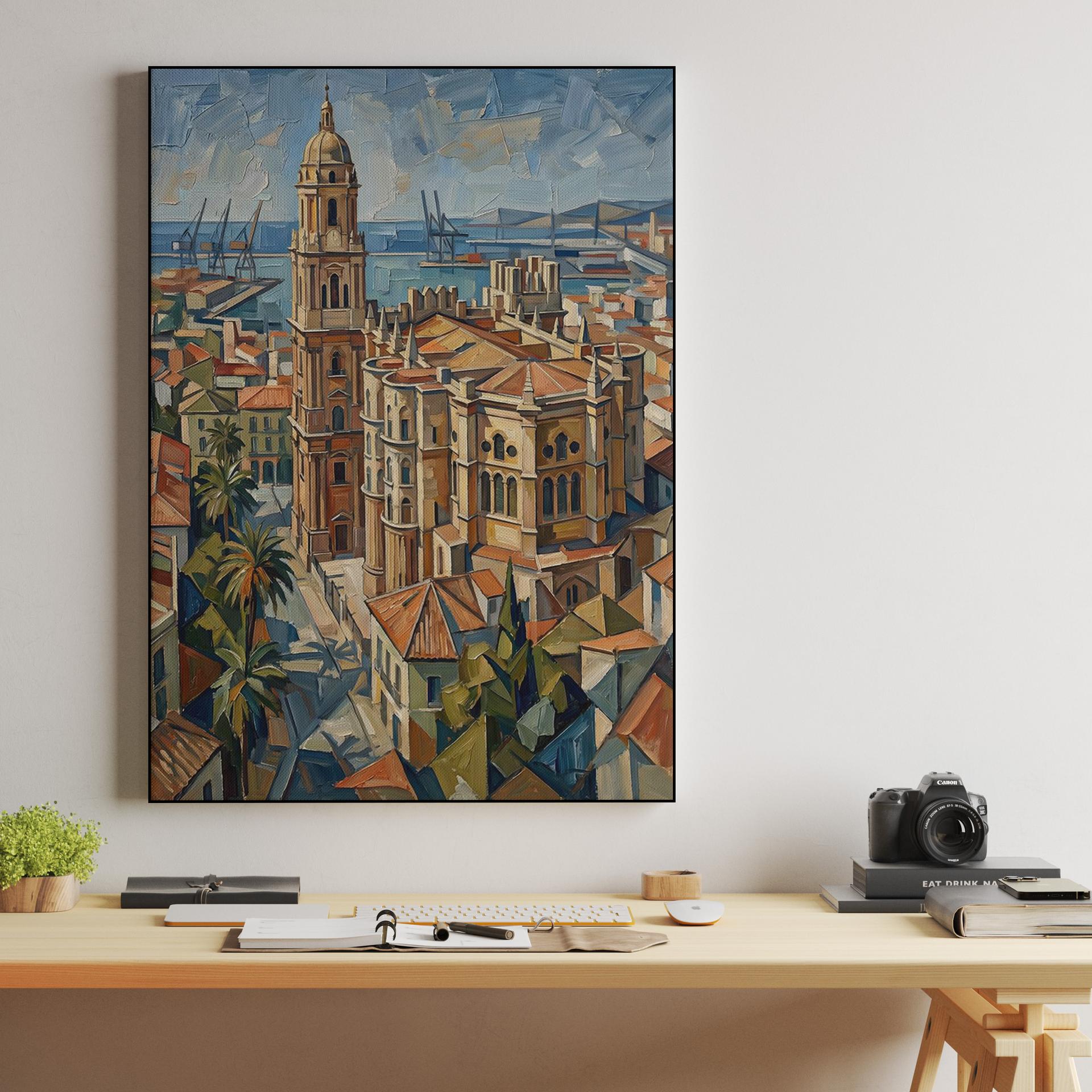 Sunlit Soul of Málaga: The Cathedral Impasto