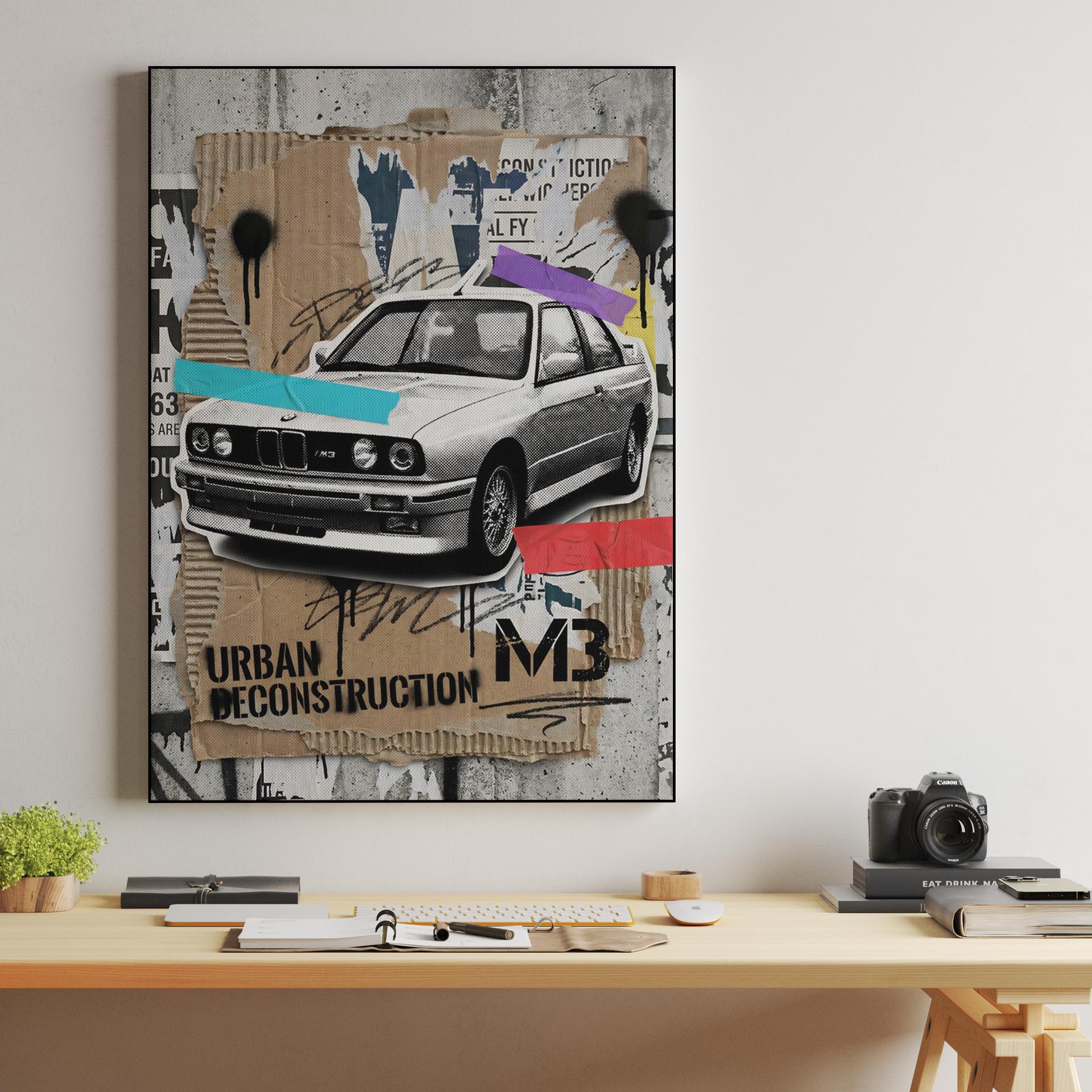 BMW E30 Urban Deconstruction Collage