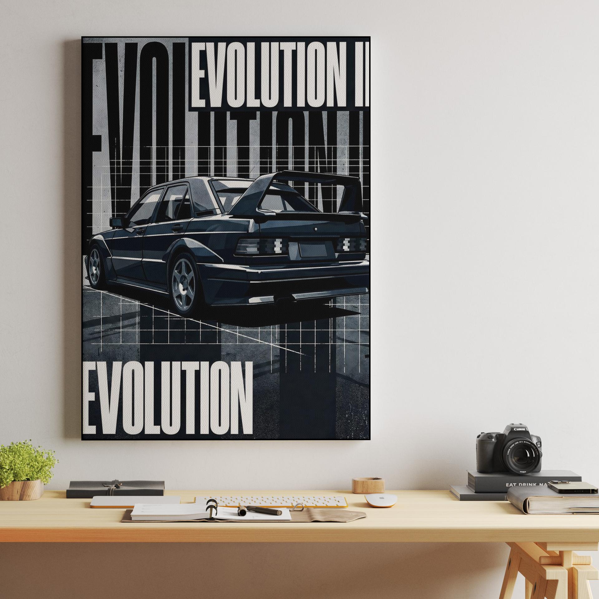 Mercedes-Benz 190E Evolution II: Constructivist Poster