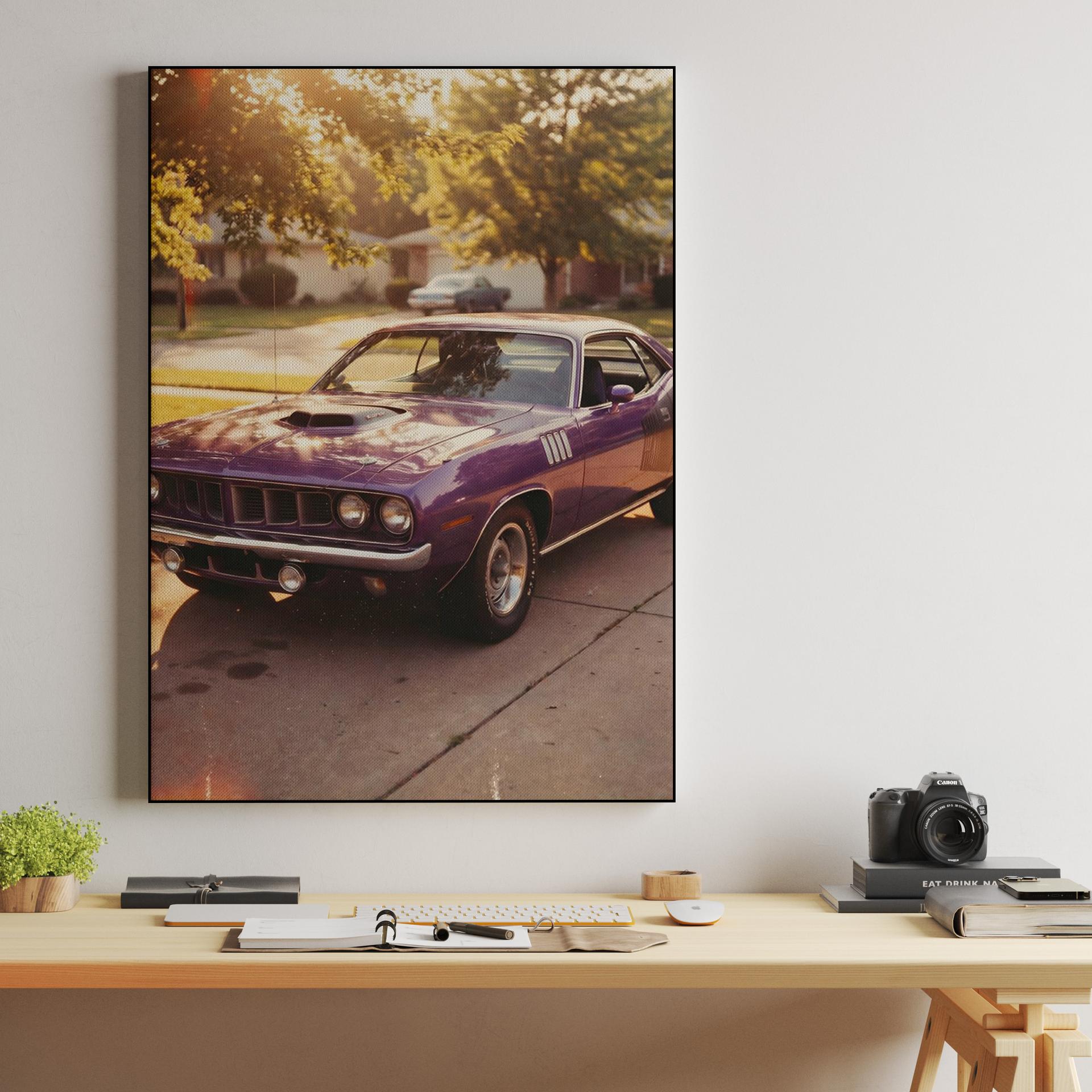 Plum Crazy Golden Hour: 1971 Plymouth Cuda