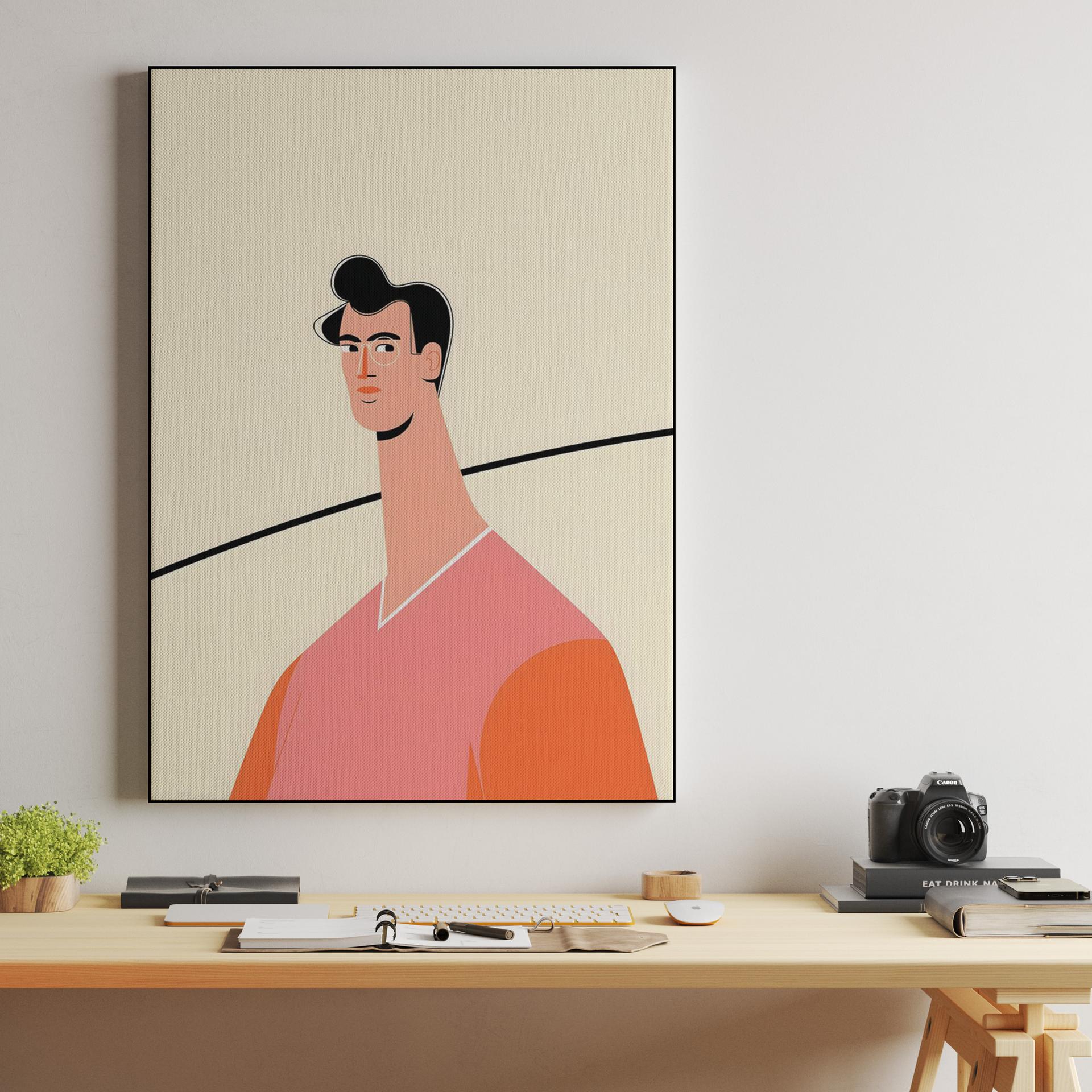 Stylized Long Neck Portrait