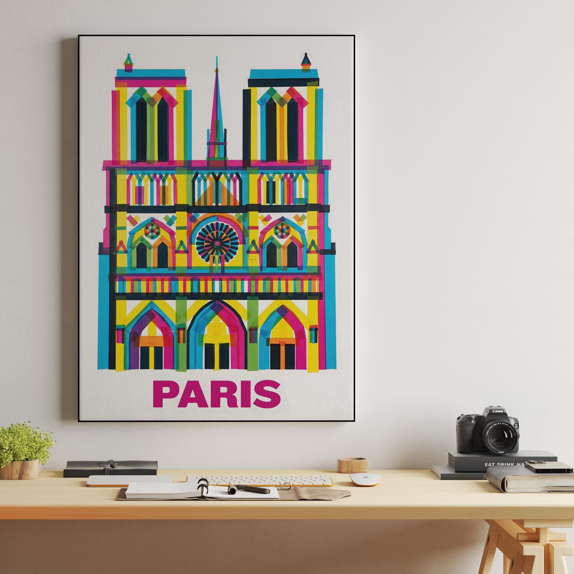 Notre-Dame de Paris Pop Art Facade