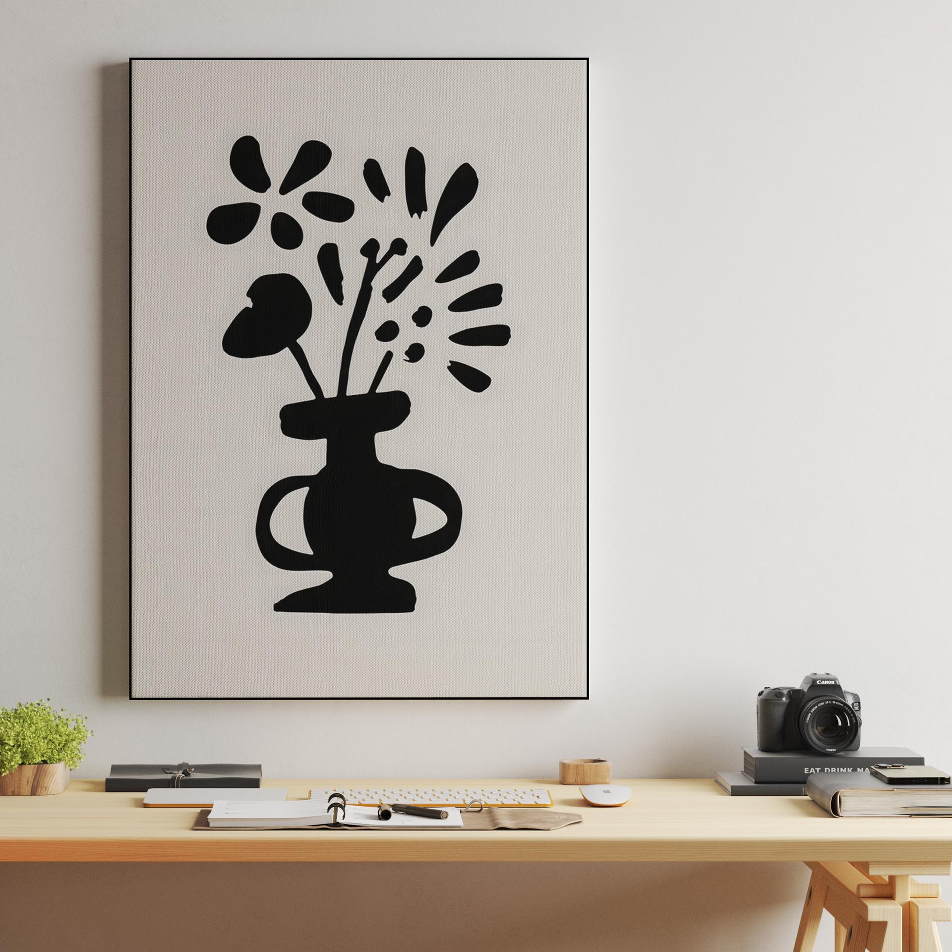 Abstract Botanical Vase