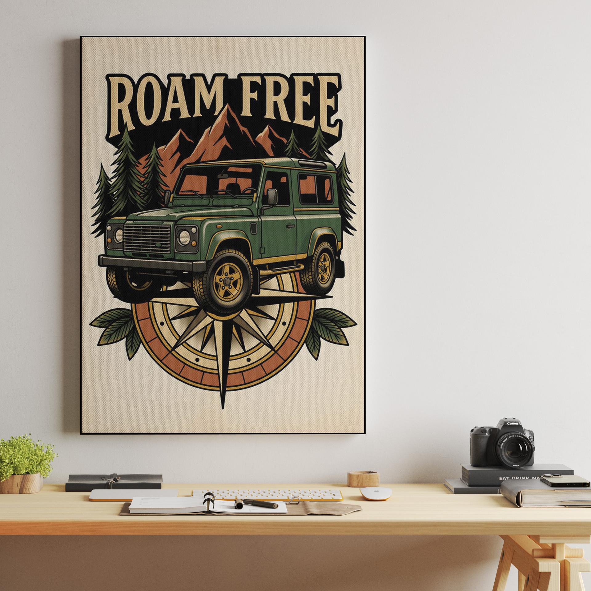 Roam Free Land Rover Defender Adventure Emblem