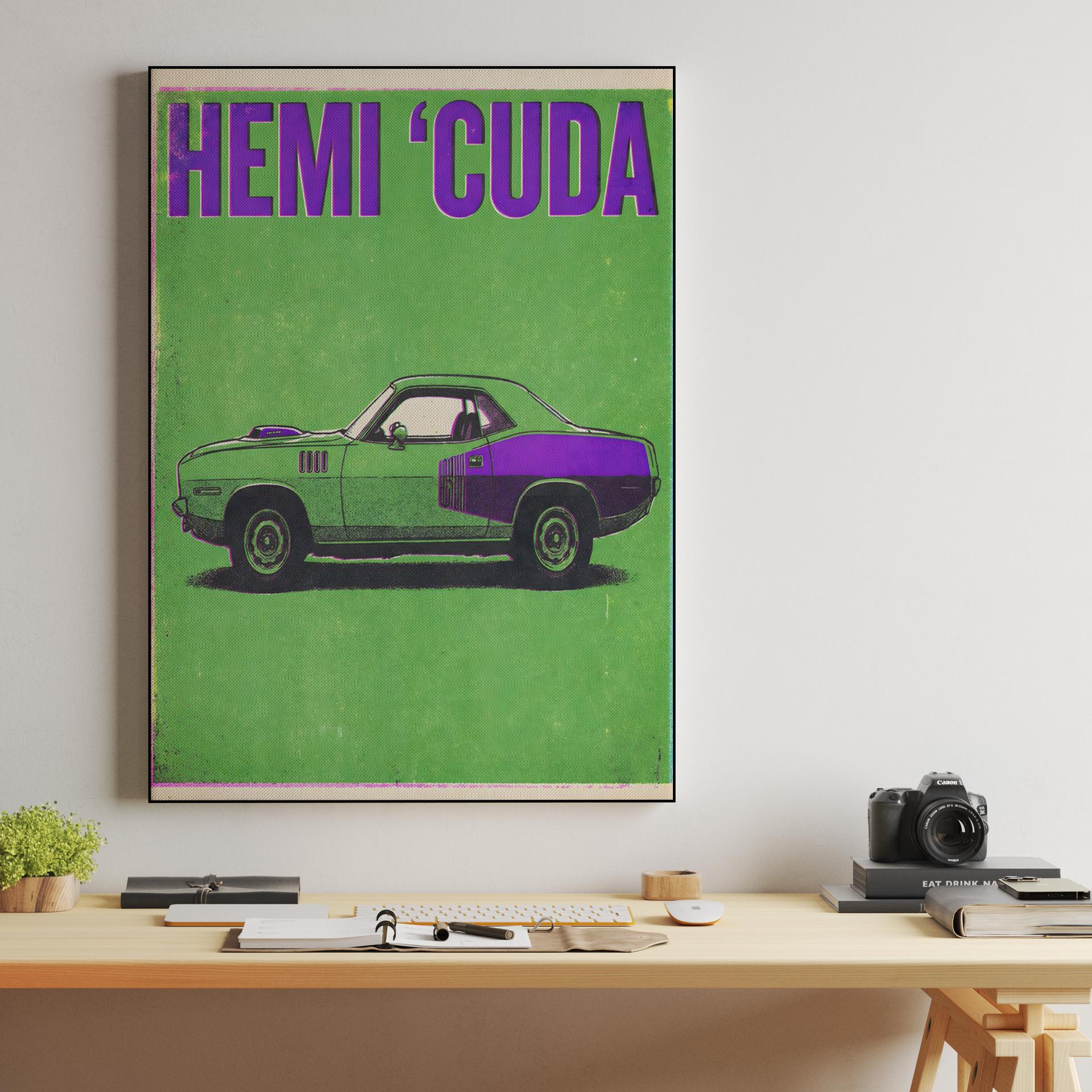 Hemi 'Cuda: Risograph Muscle Tribute