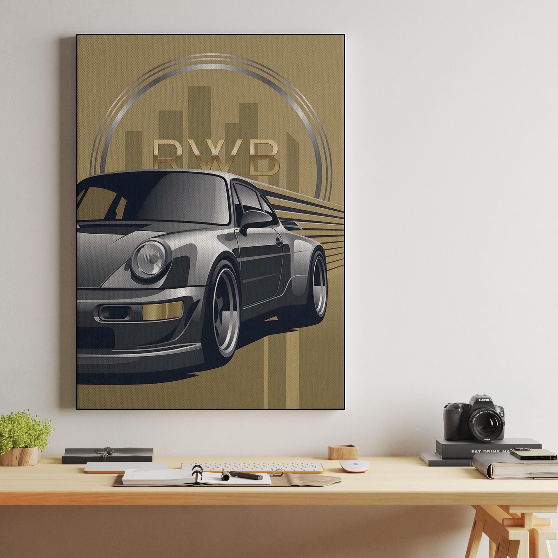 Art Deco RWB 964: Golden Speed