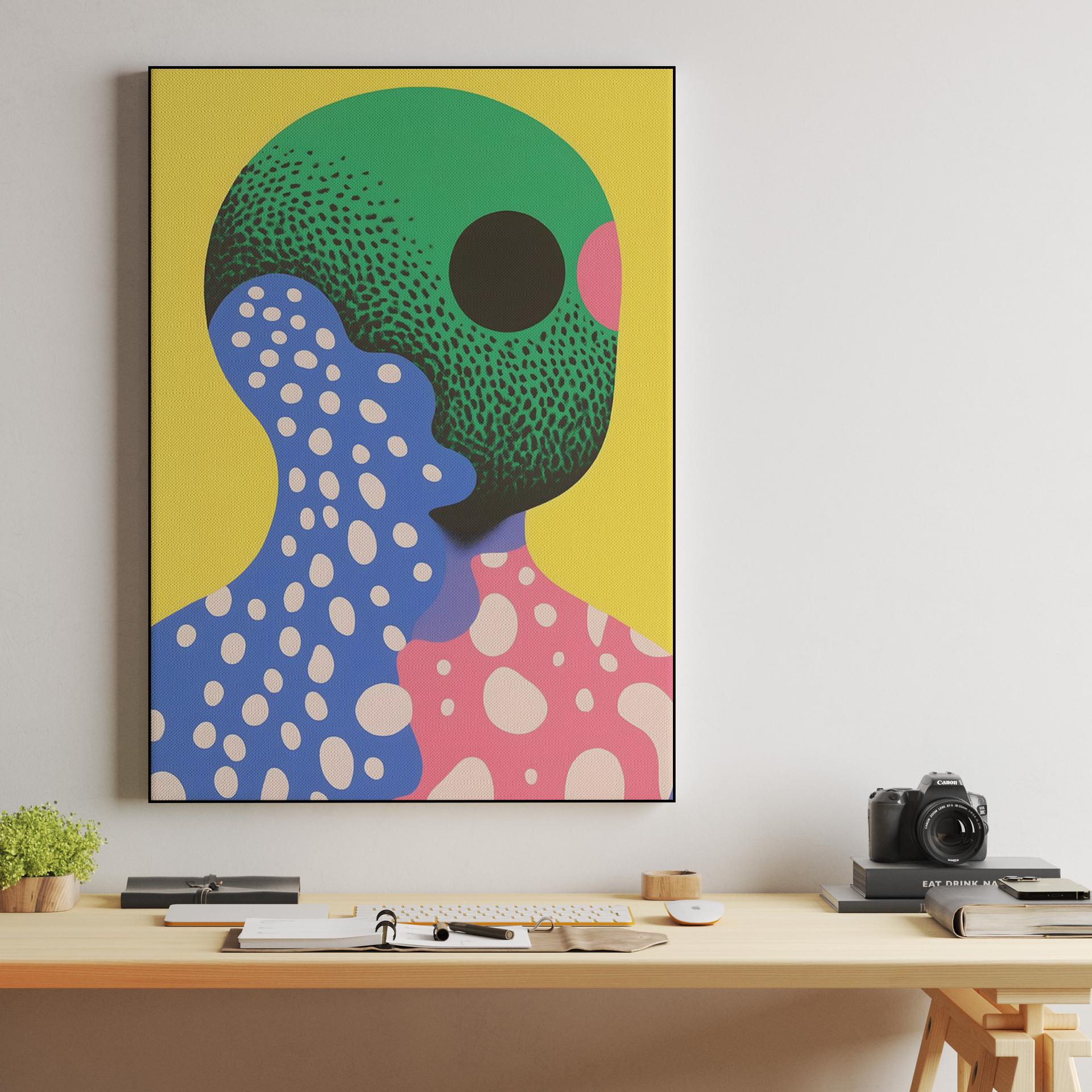 Vibrant Abstract Pop Art Portrait