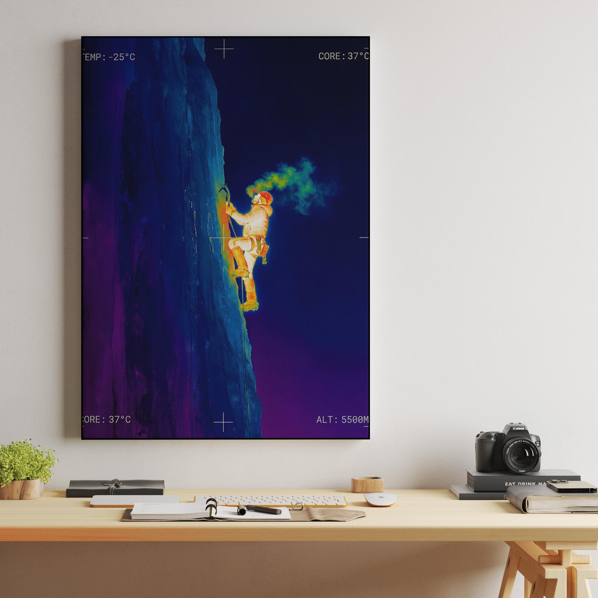Core Heat: Extreme Altitude Ice Climbing Thermal Scan