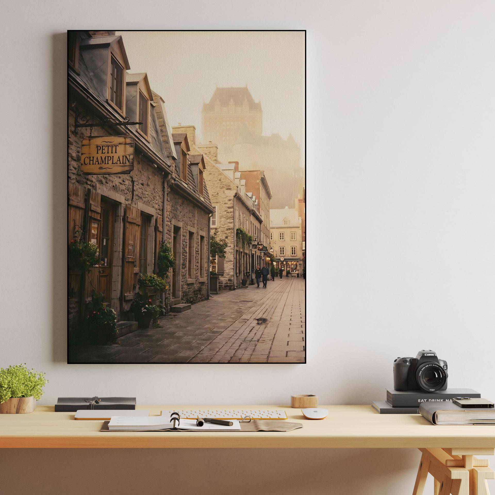 Morning Mist in Petit Champlain