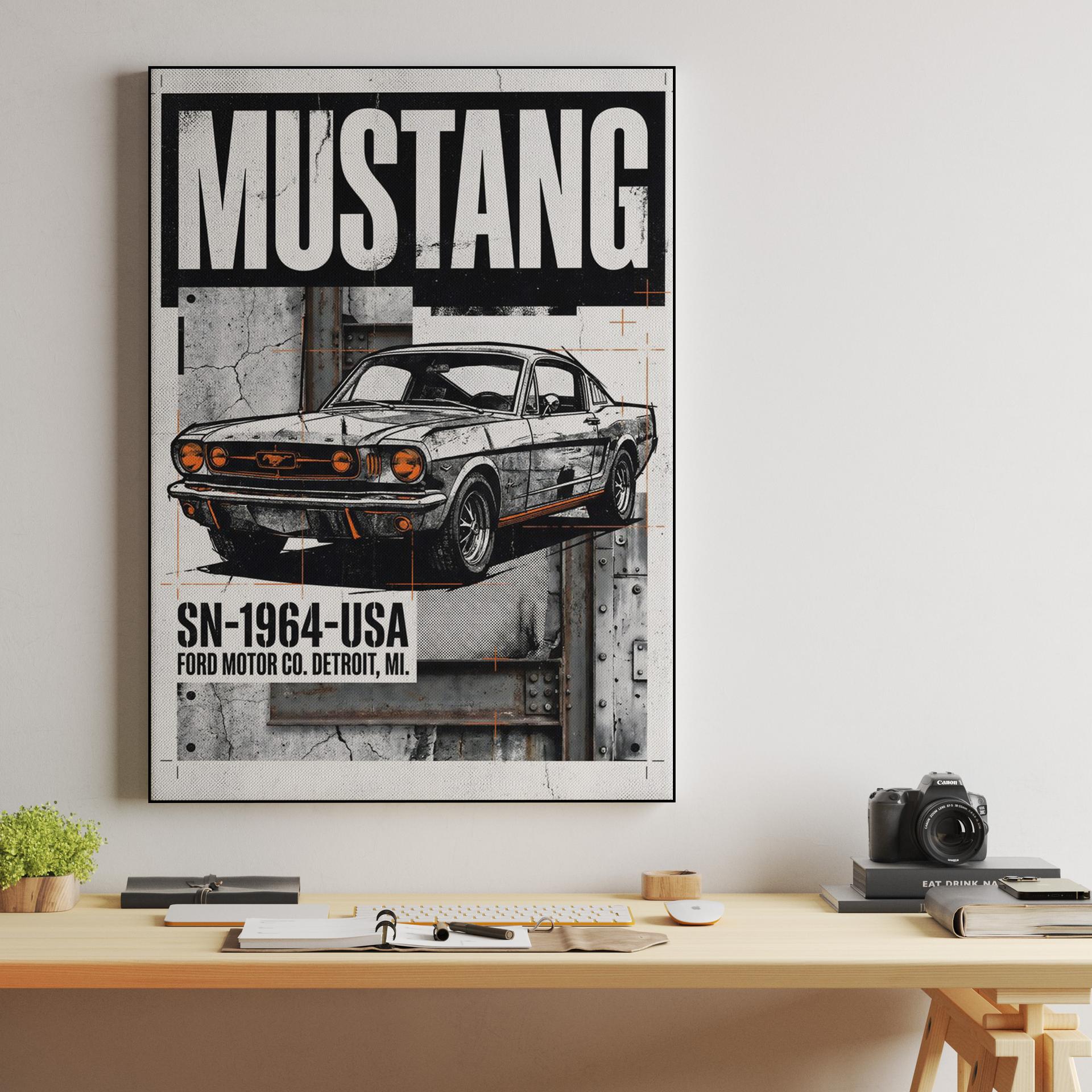 Ford Mustang 1964 Detroit Industrial Collage