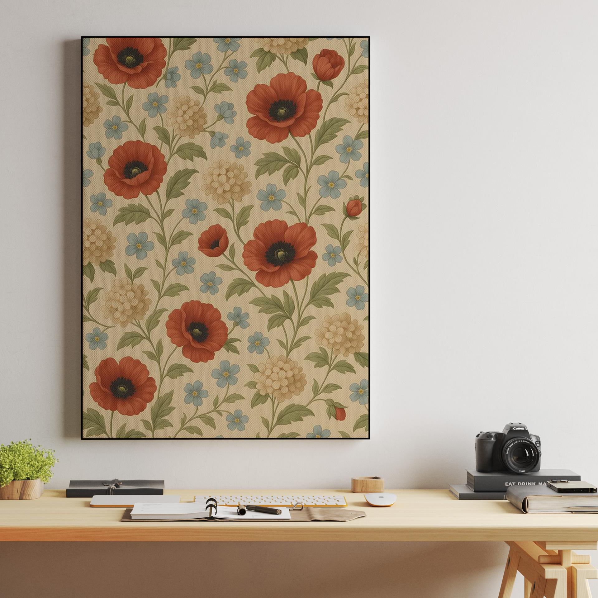 Vintage Poppy Garden