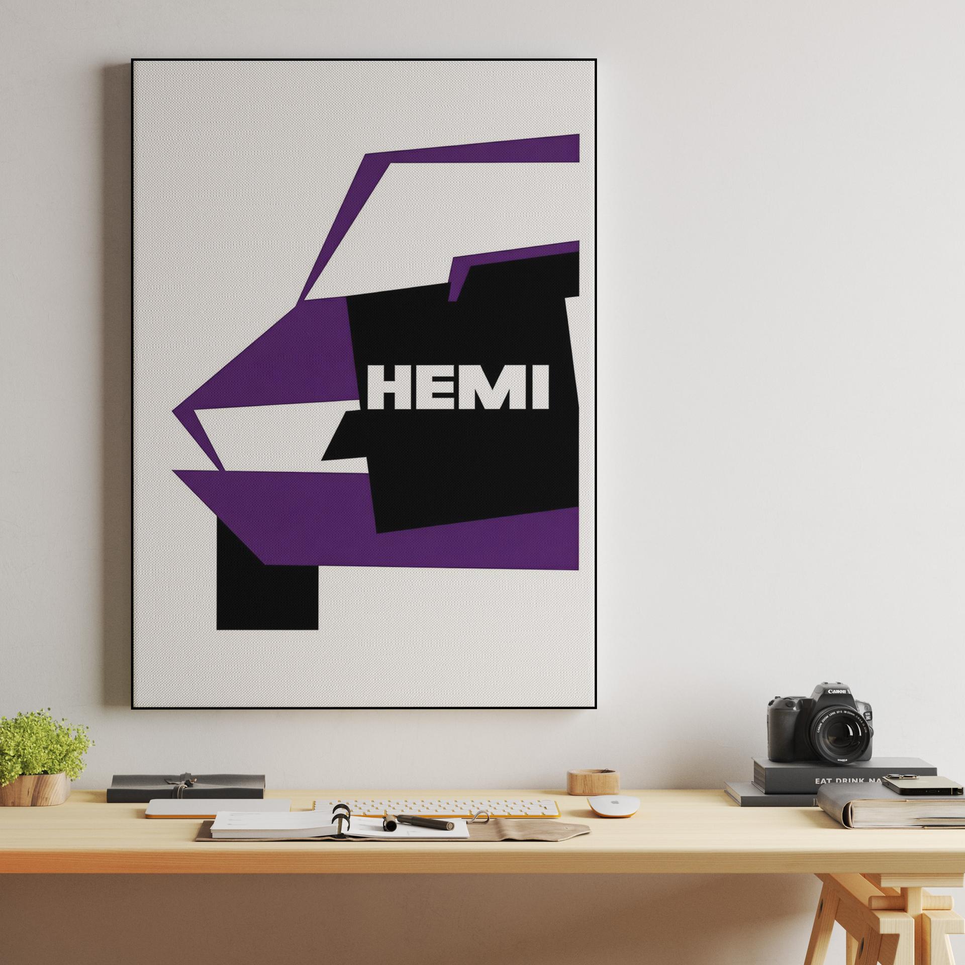 Hemi 'Cuda: Geometric Modernist Silhouette