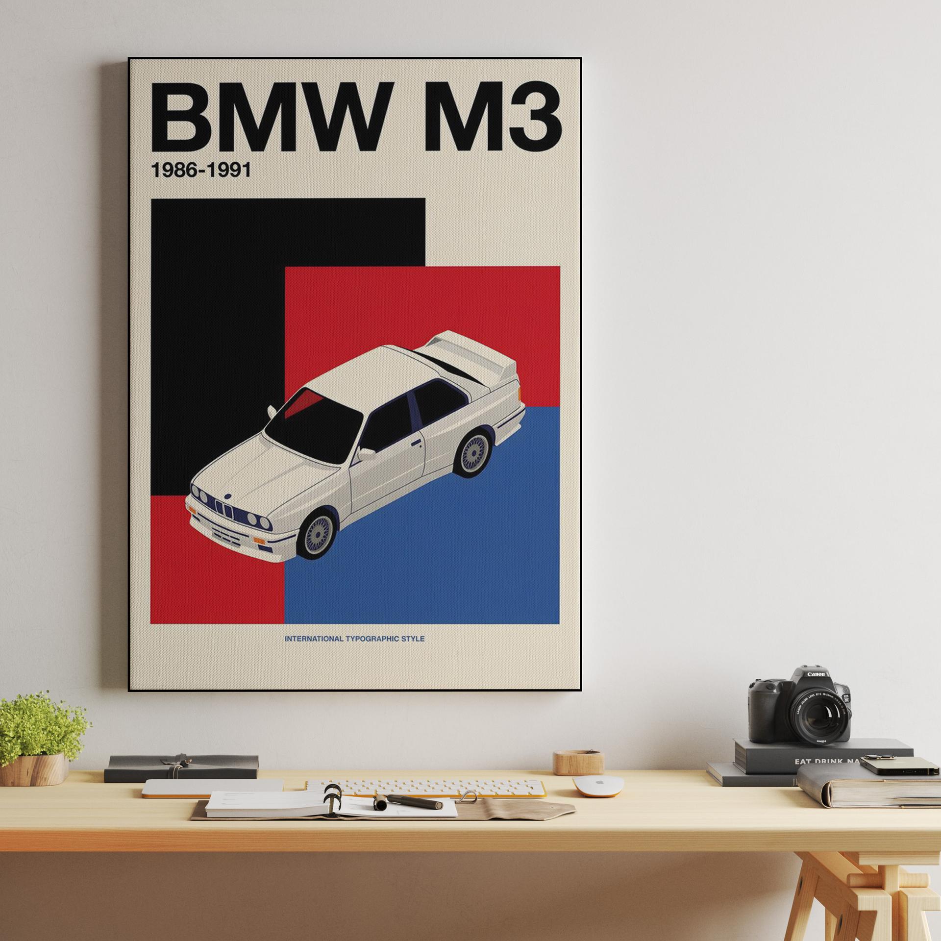 BMW E30 M3 Swiss Color Block