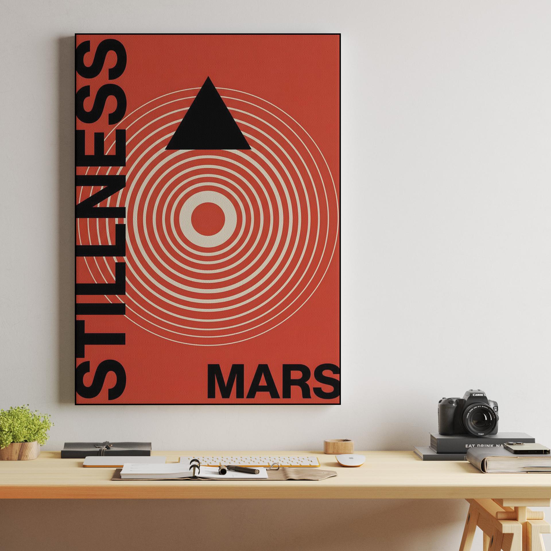 Stillness of Mars Minimalist Poster