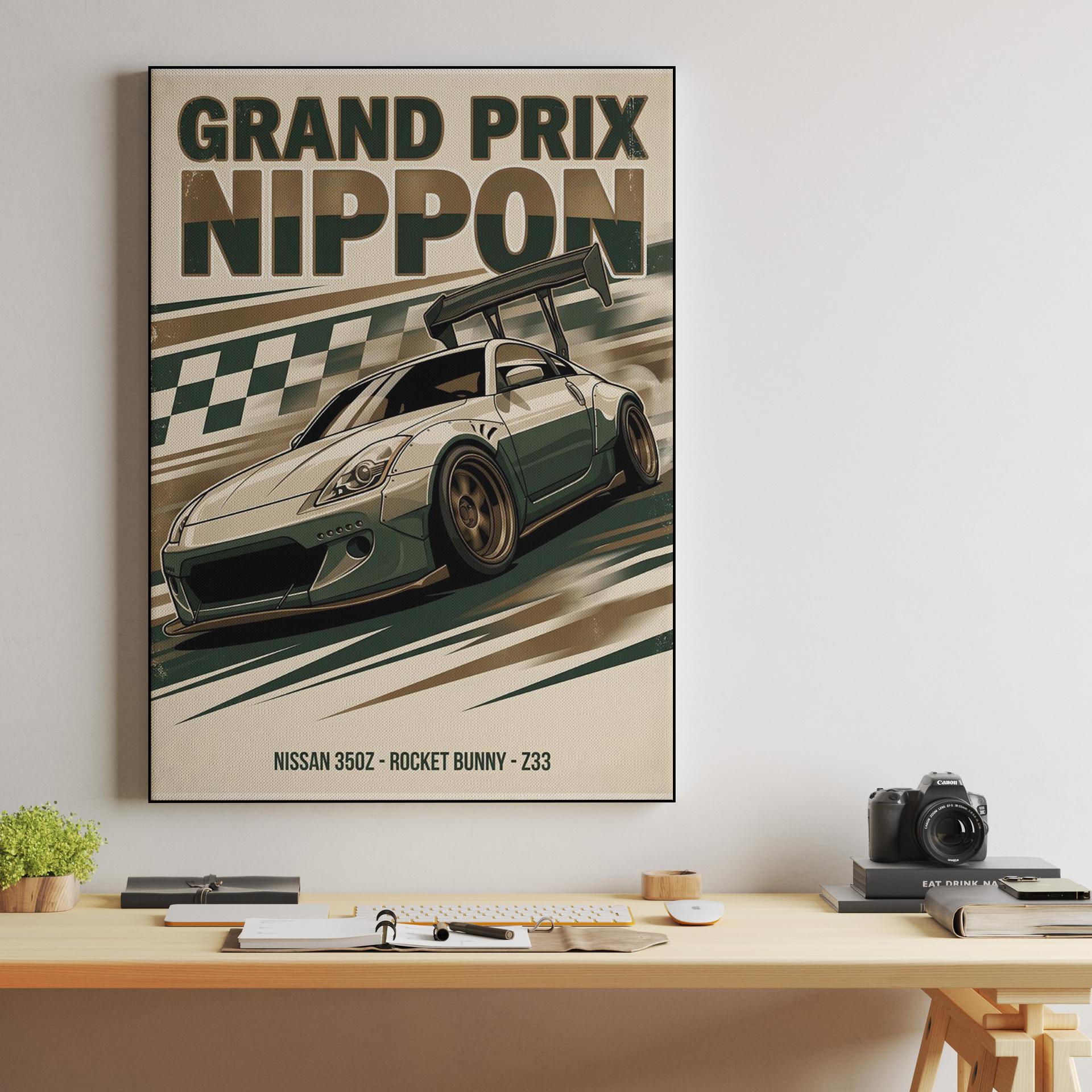 Grand Prix Nippon: Rocket Bunny Z33 Racing Poster