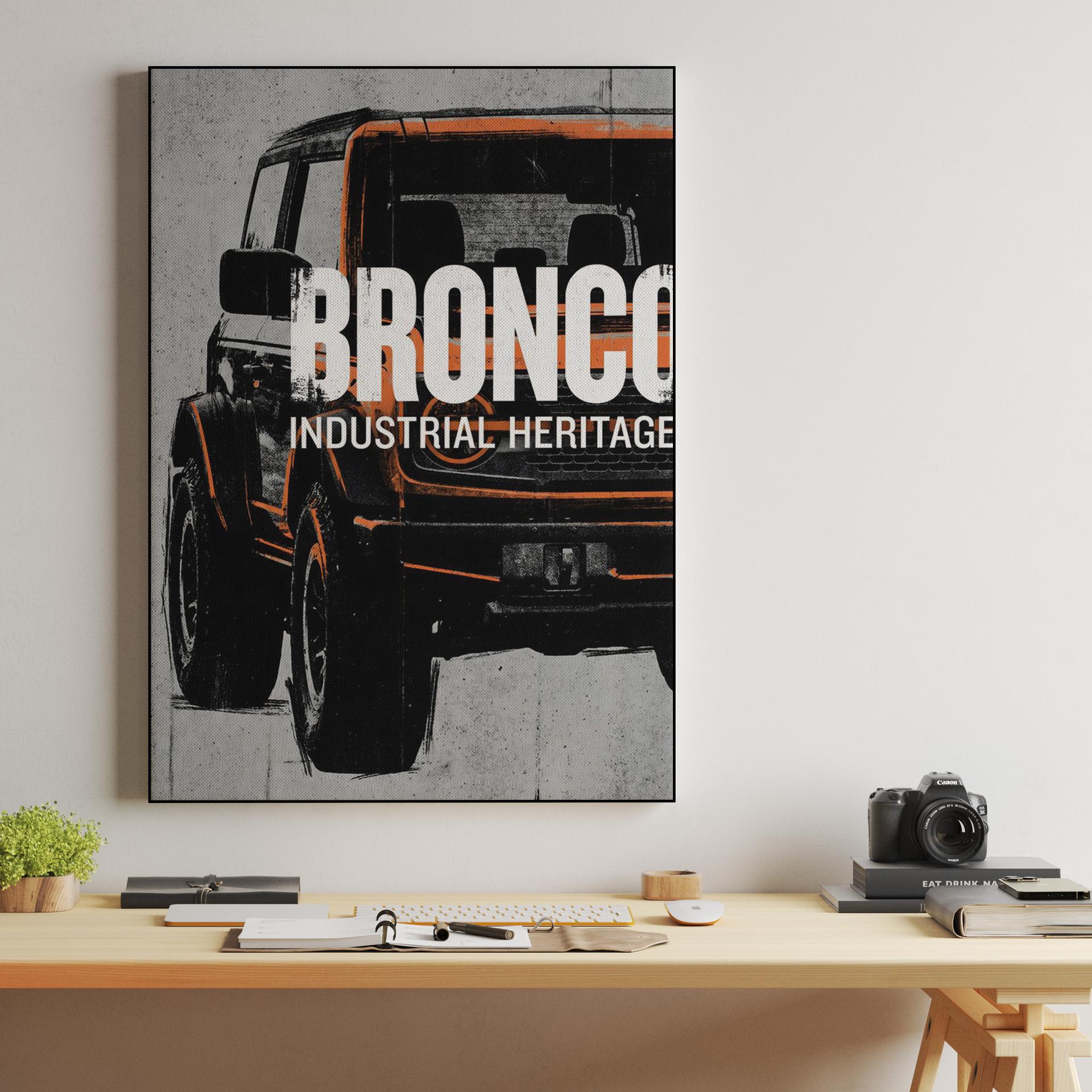 Bronco Industrial Heritage Graphic Art