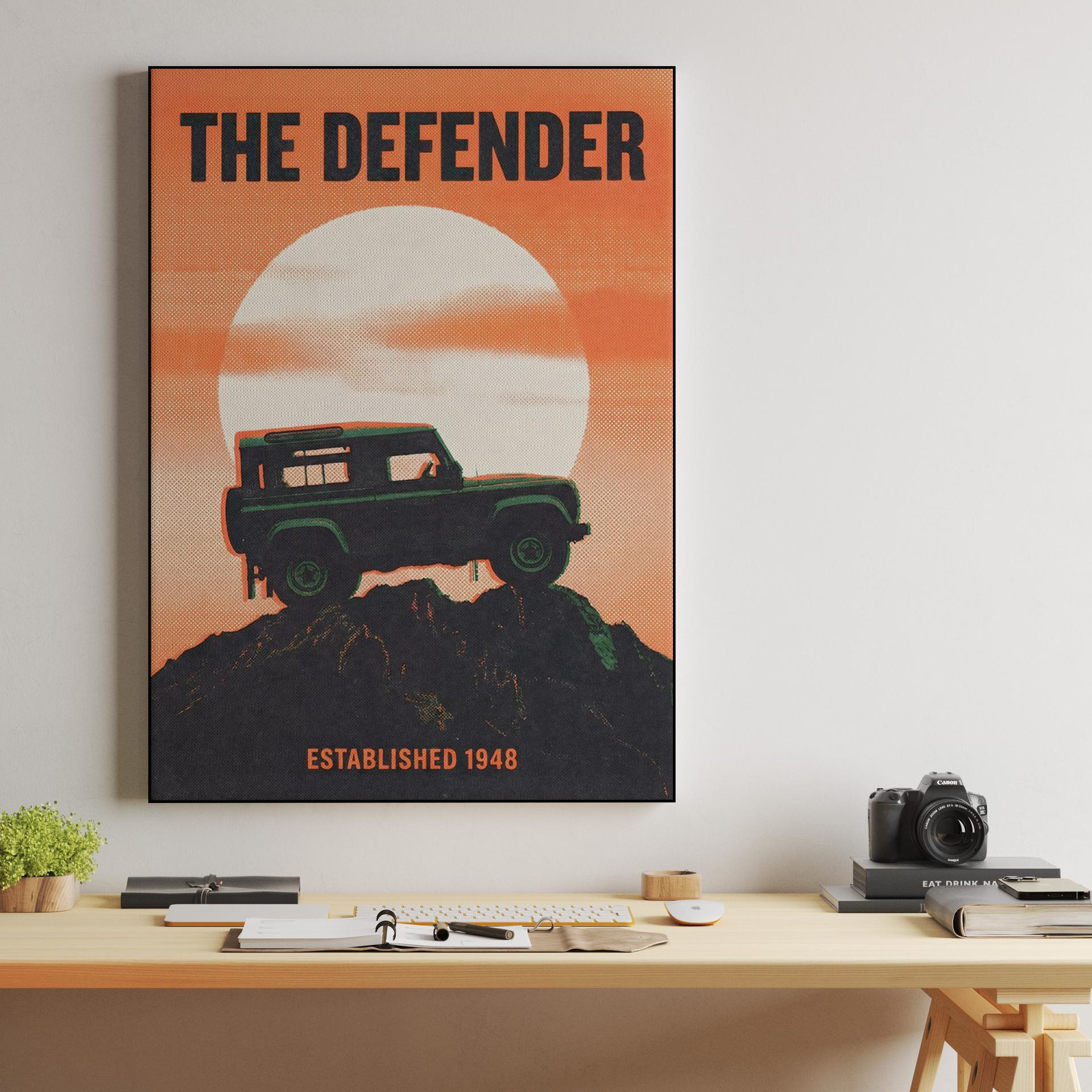 The Defender Established 1948 Retro Poster