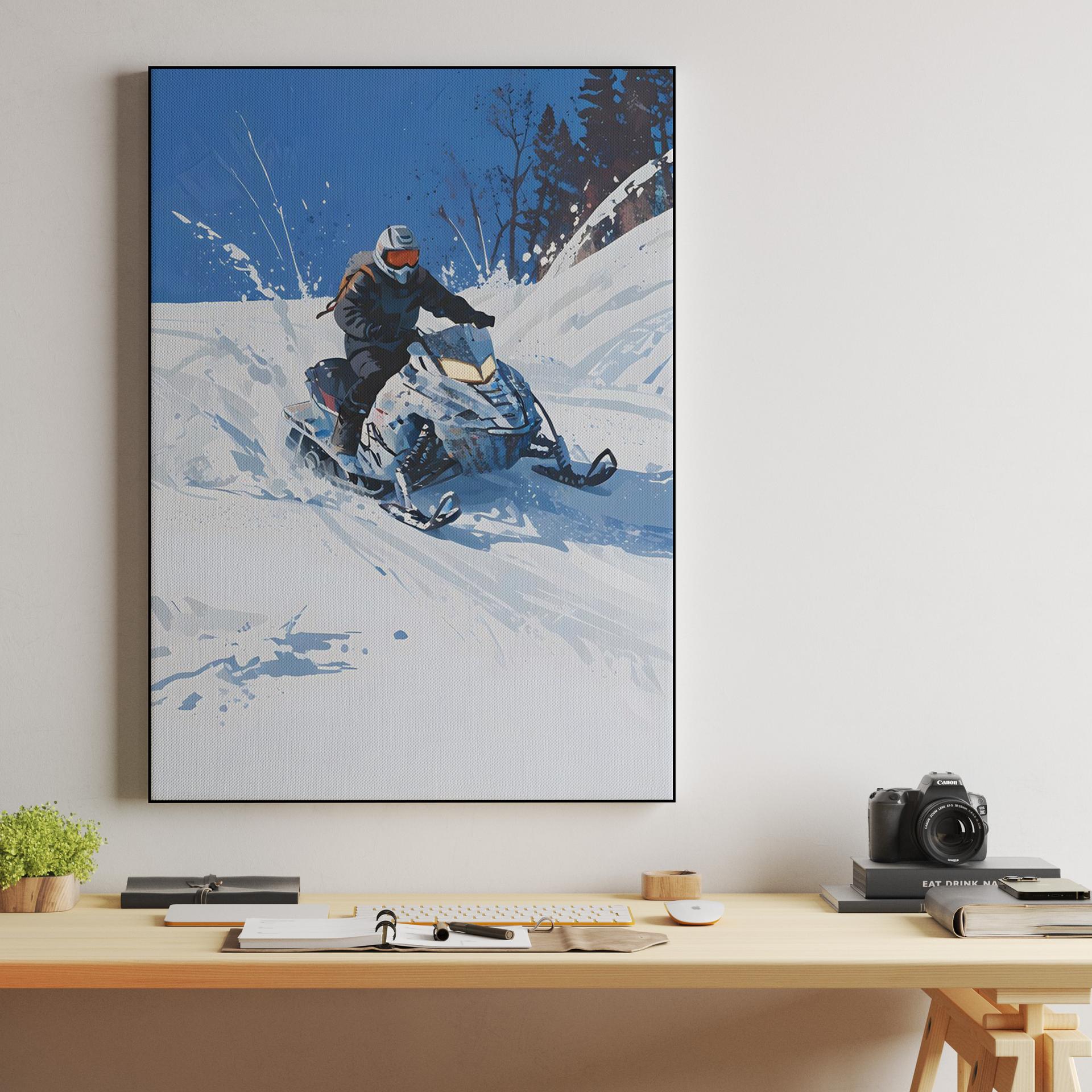 Snowmobile Powder Run