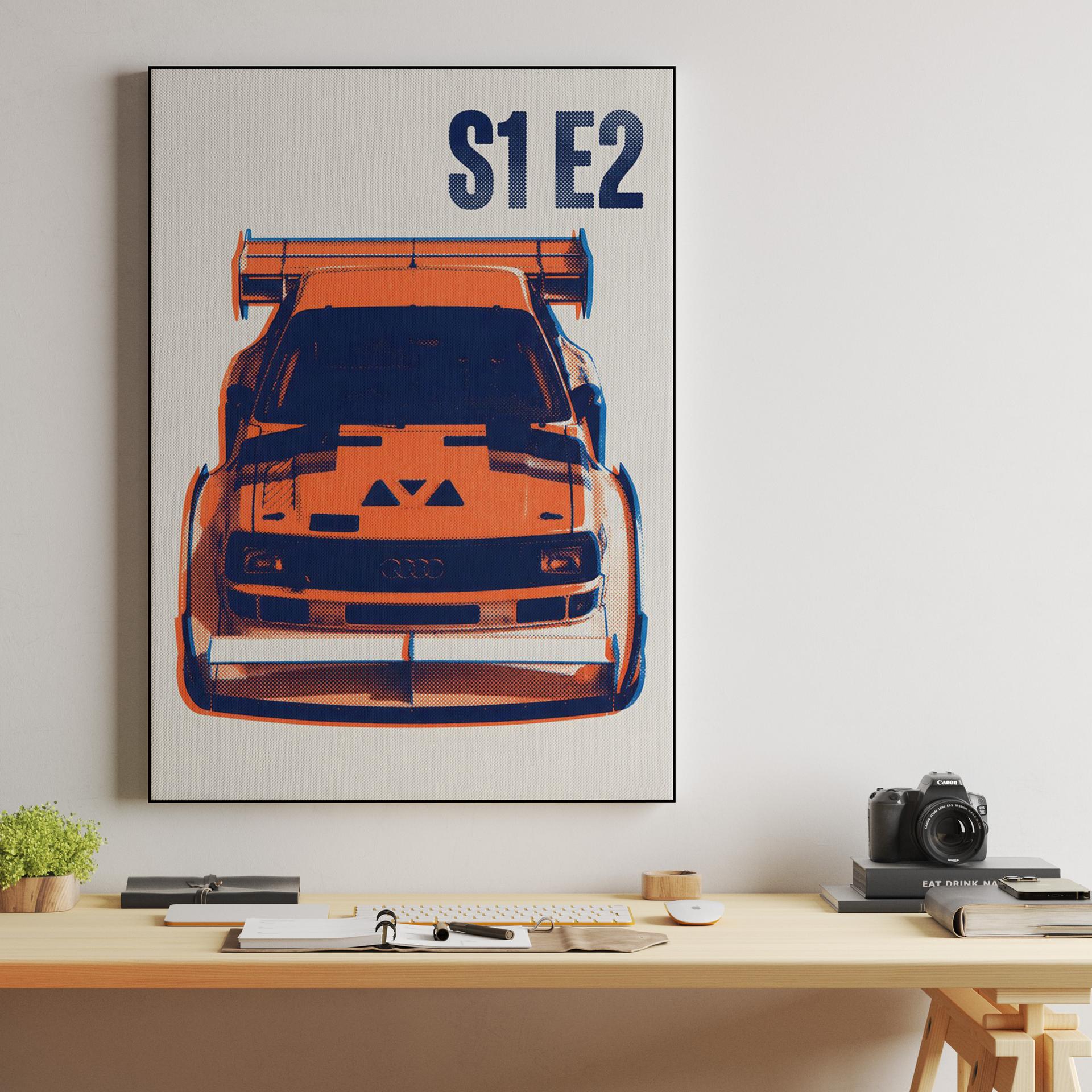 Audi Sport Quattro S1 E2: Halftone Rally Icon