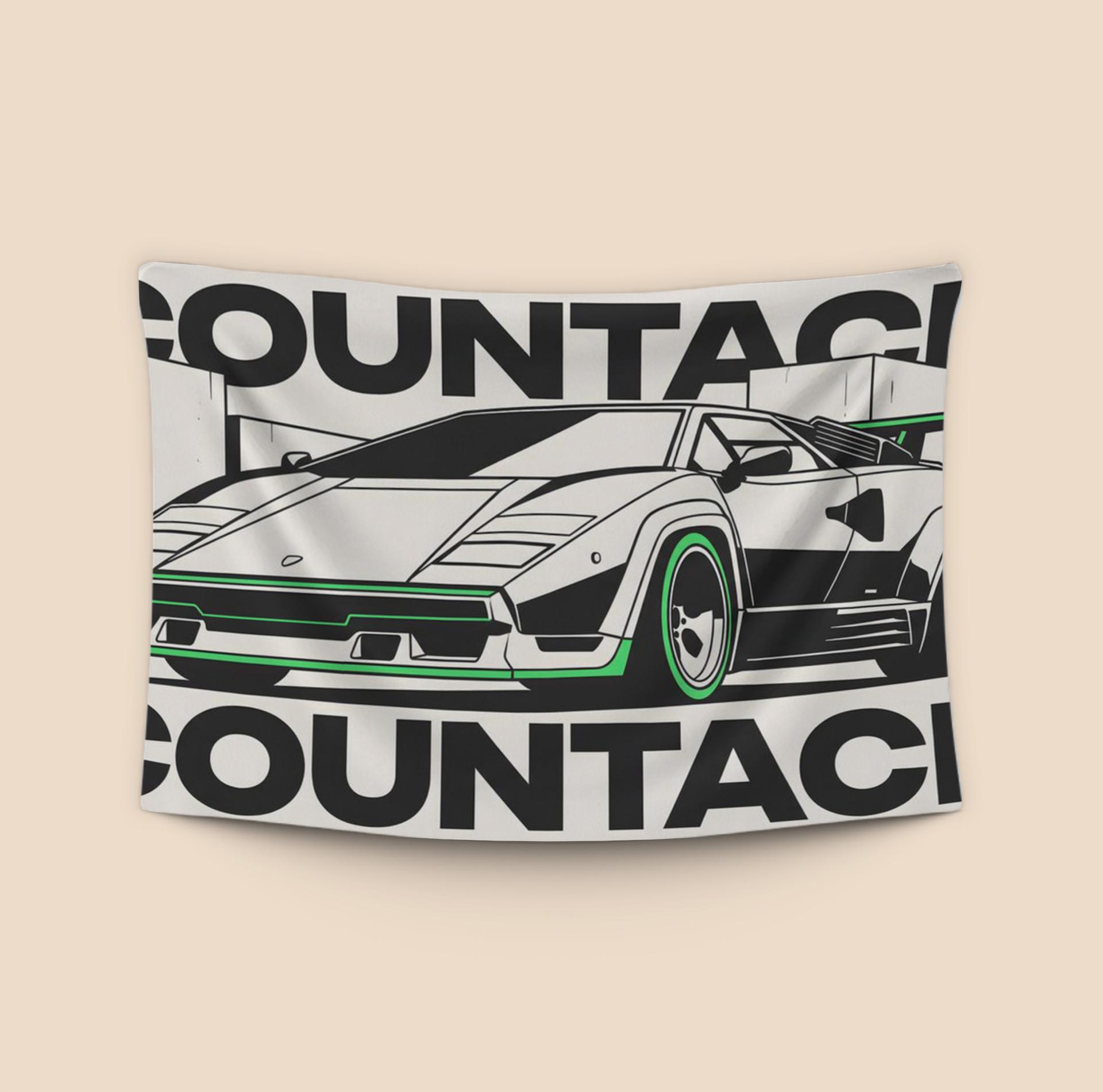 Lamborghini Countach Neon Wedge