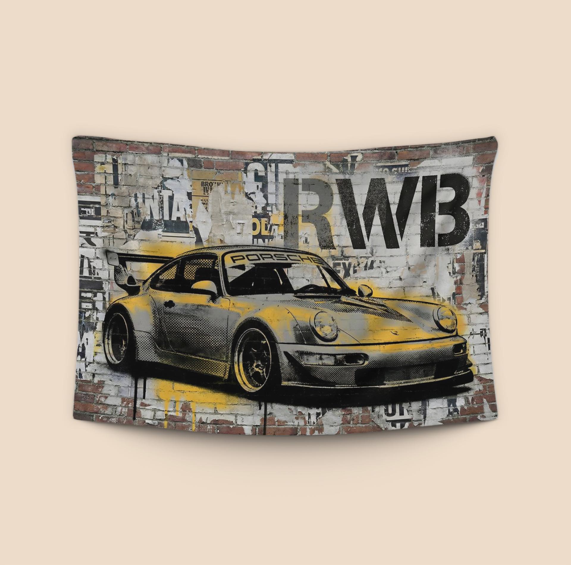 Urban Pulse: RWB 964 Stencil Mural