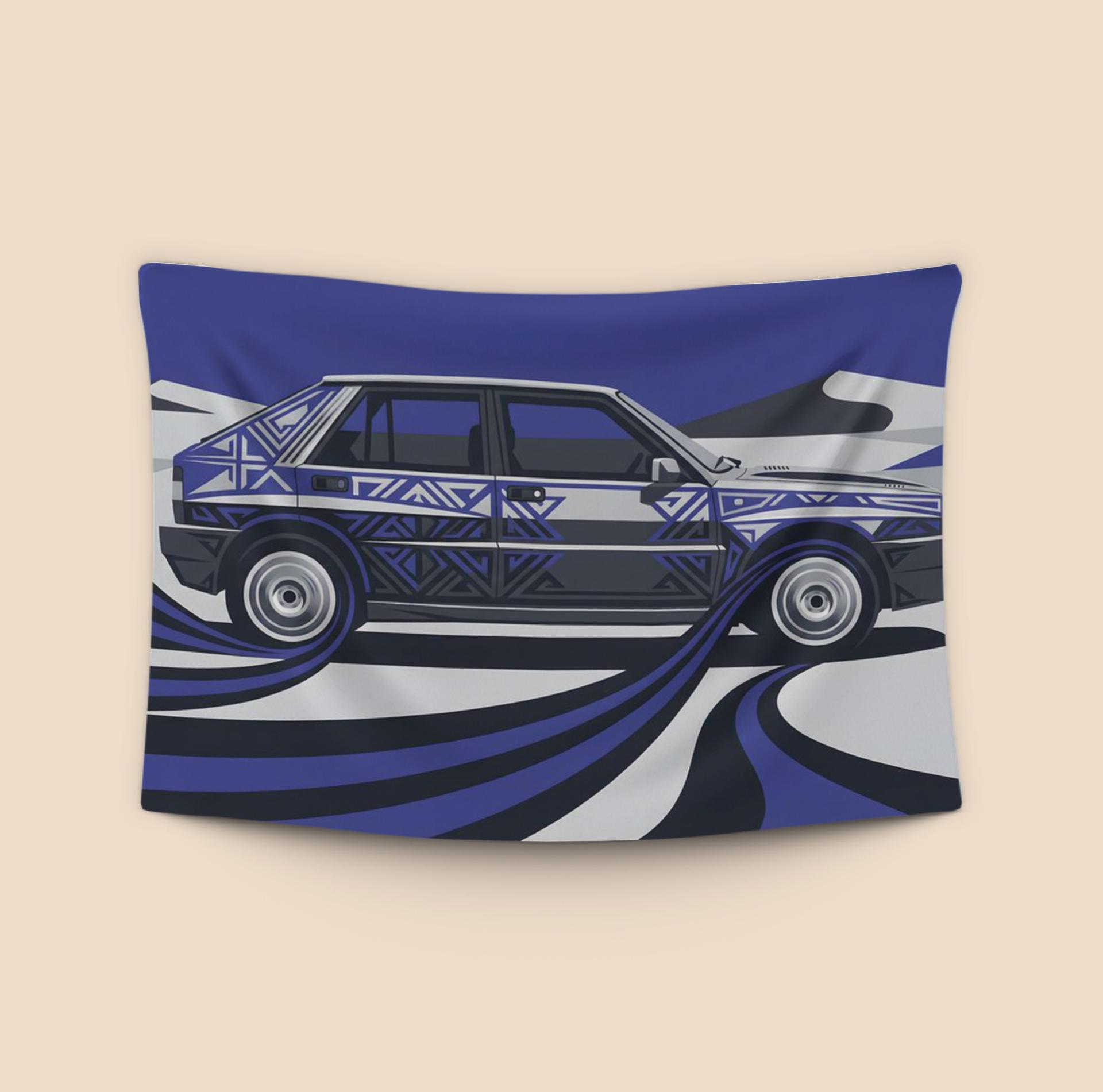 Lancia Delta Integrale: Tribal Graphic Winter Motion