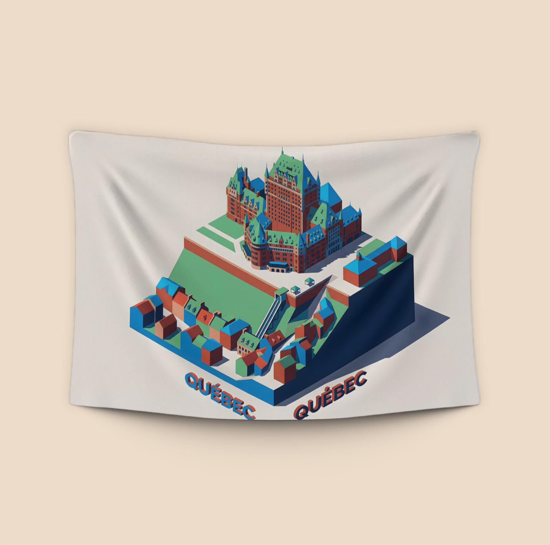 Quebec City Isometric Diorama: Le Château Frontenac