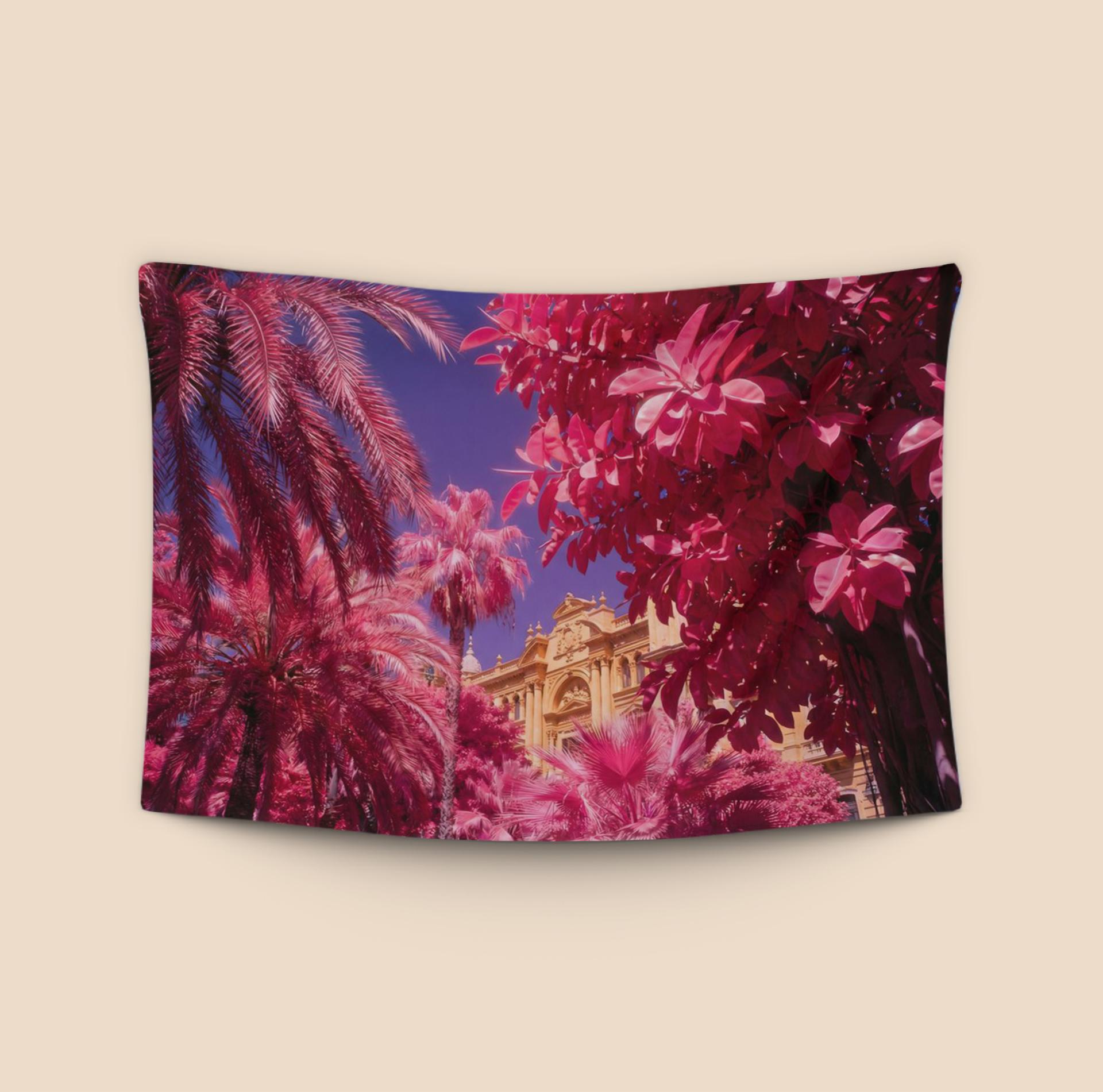 Magenta Palms: Infrared Málaga City Hall