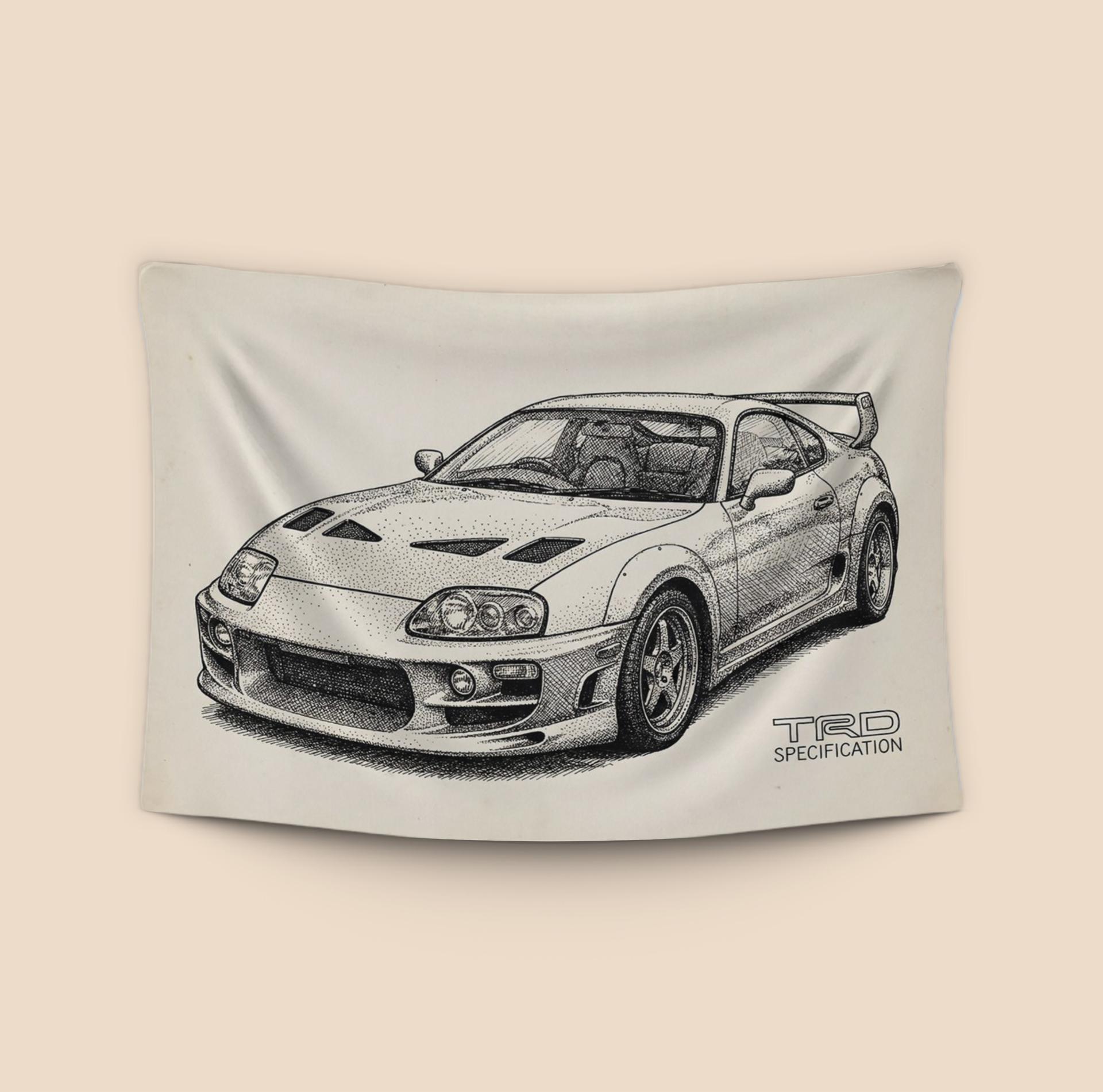 TRD Supra A80: Stippled Mastery