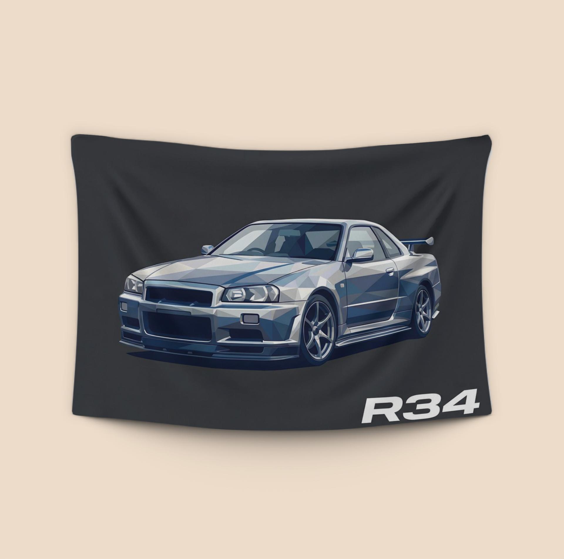 Geometric Precision: Nissan Skyline R34