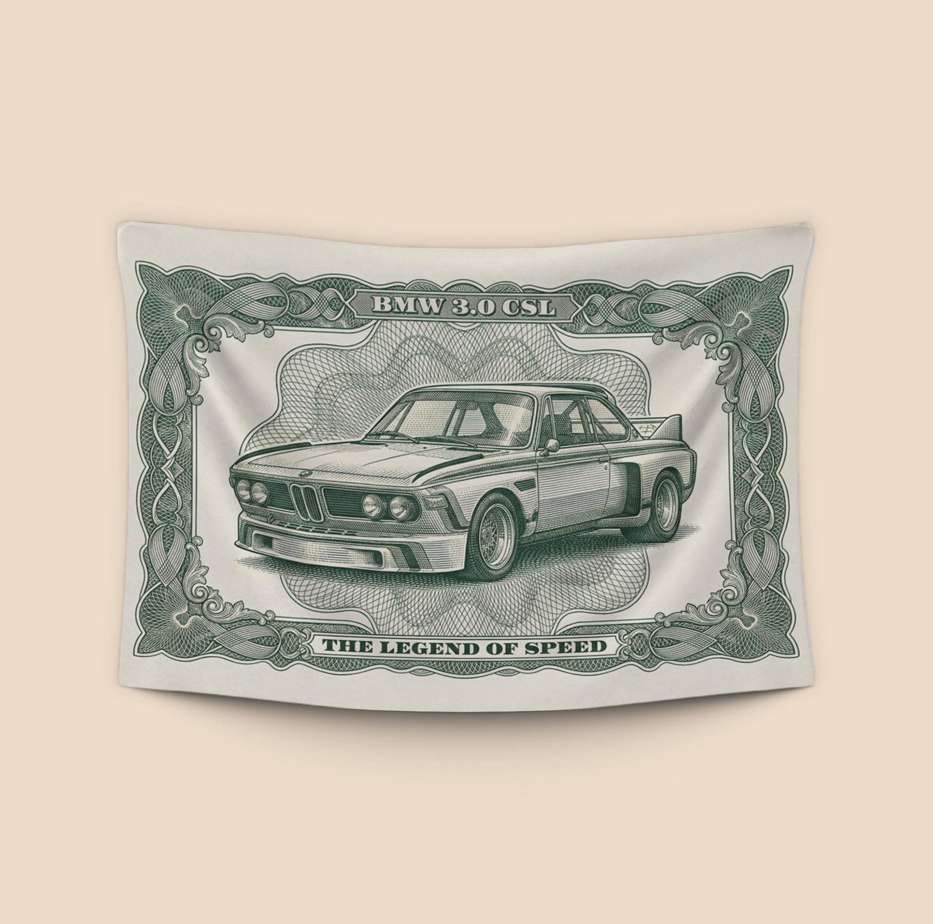 BMW 3.0 CSL Banknote Engraving
