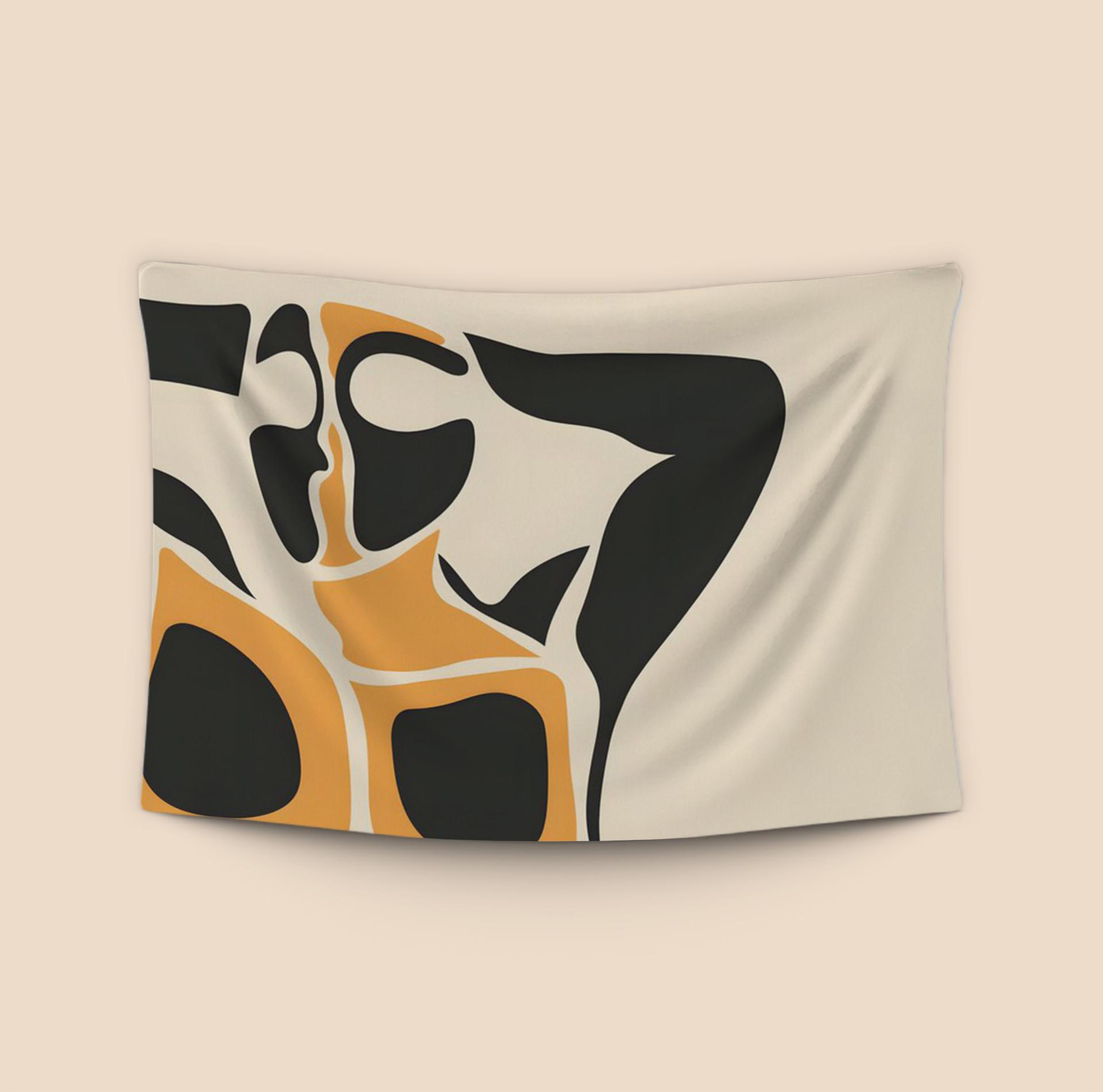 Abstract Ochre Figure