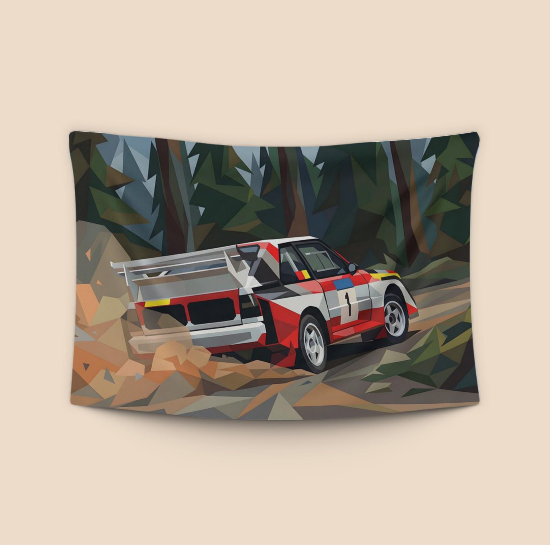 Audi Quattro S1: Low Poly Forest Rally