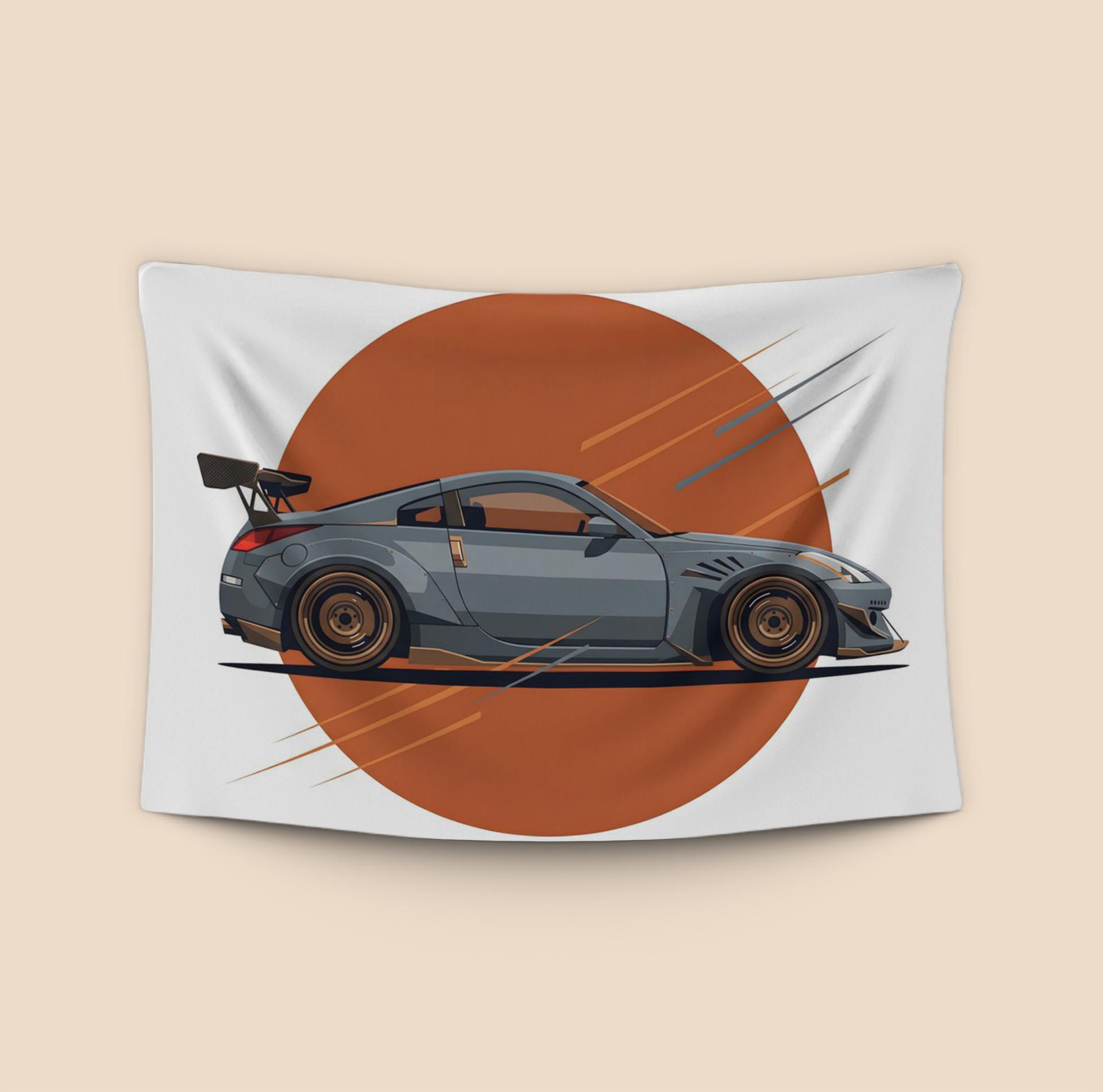 Z33 Widebody: Dynamic Vector Illustration