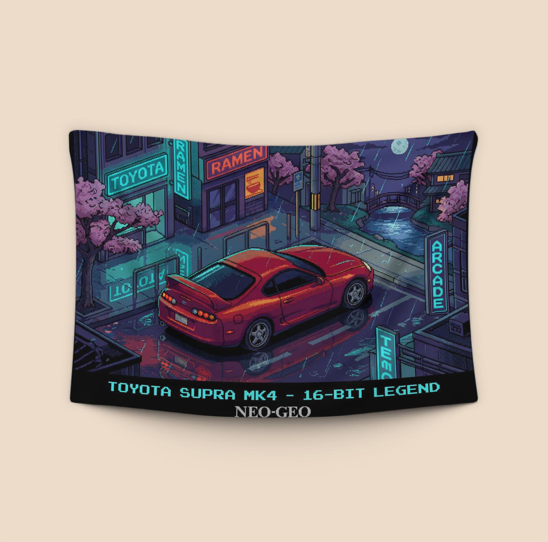 Toyota Supra MK4: 16-Bit Neo-Geo Night