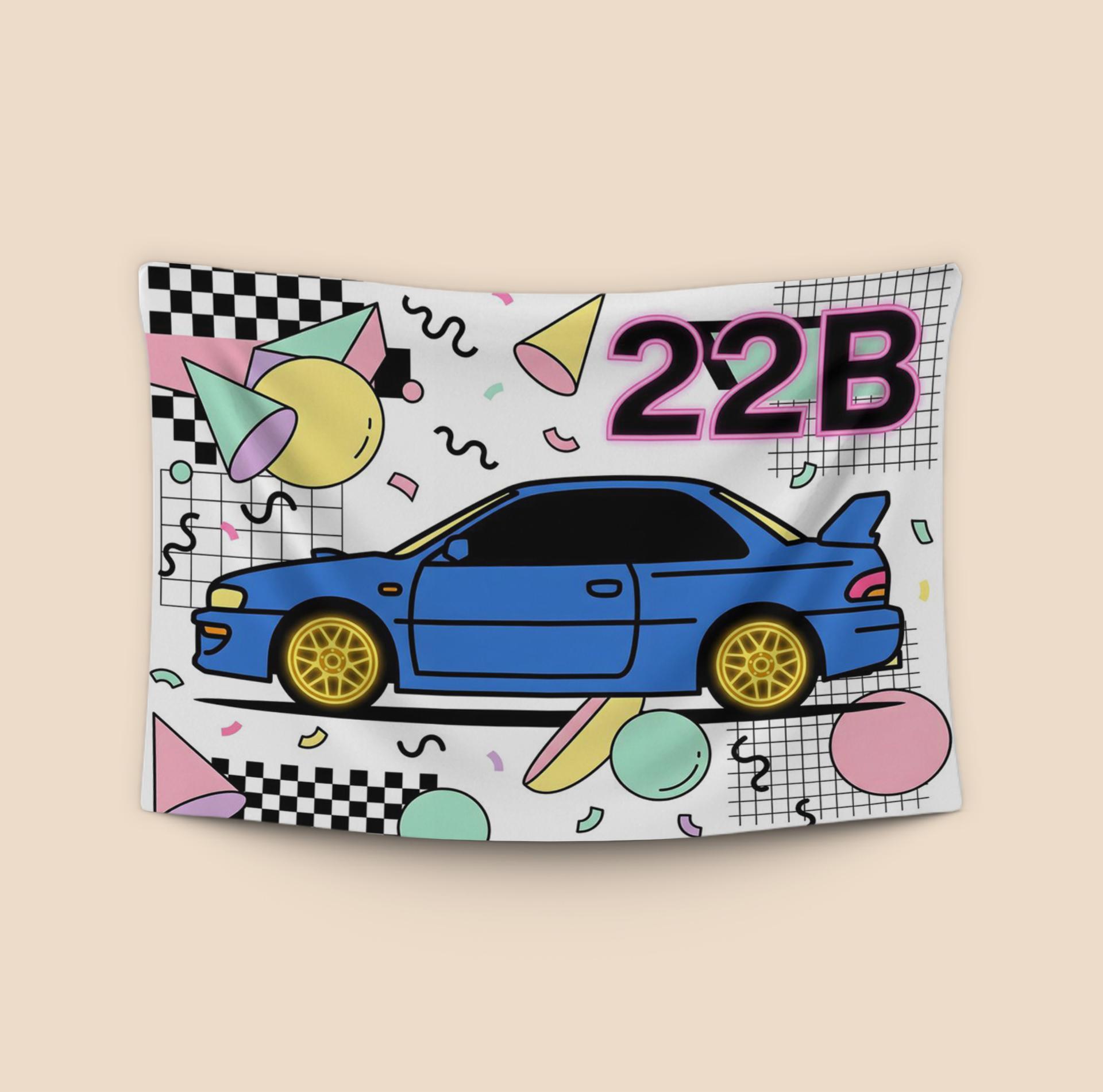 Subaru 22B STi: Retro Memphis Energy