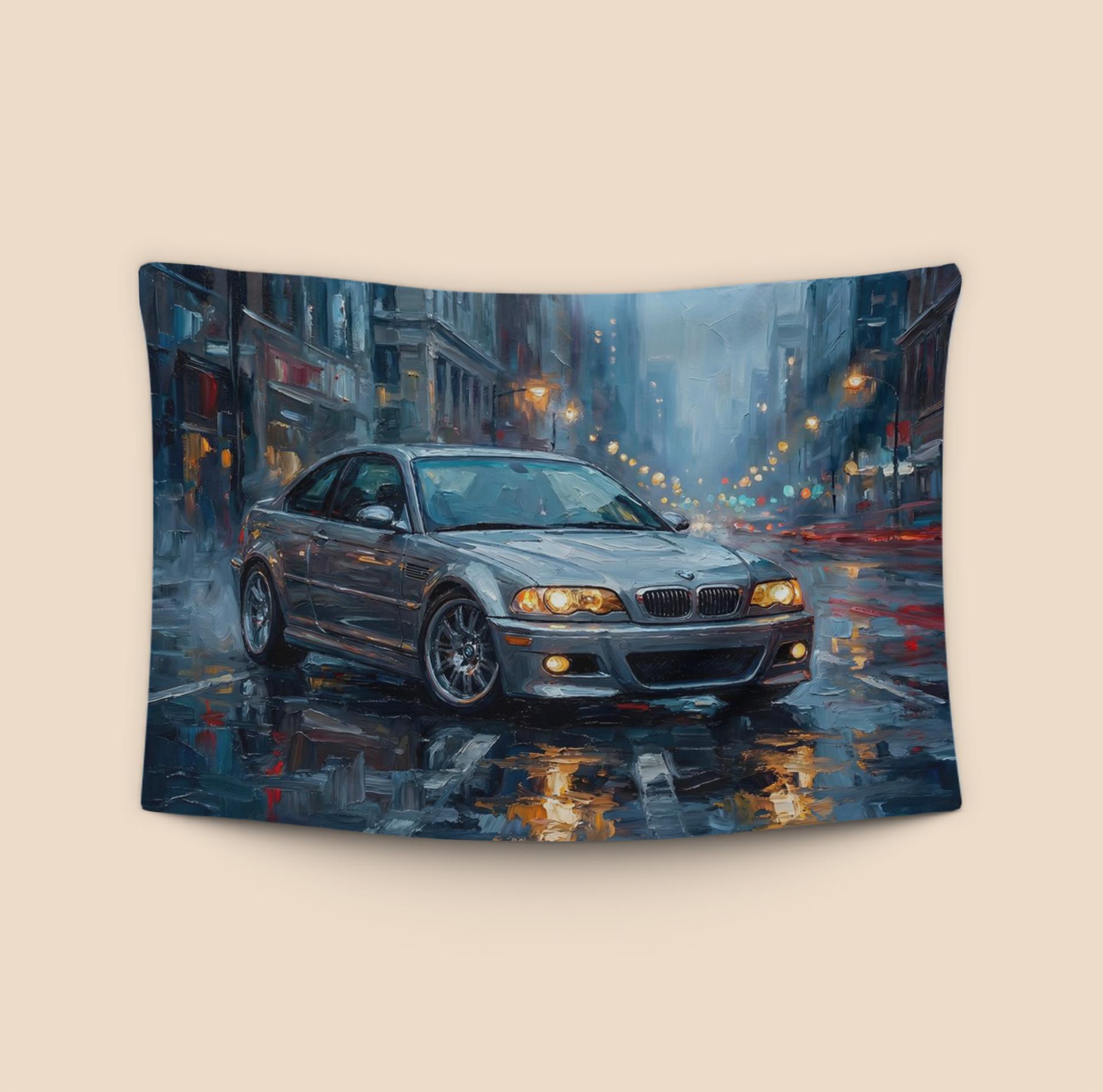 BMW E46 M3 Rainy City Impasto