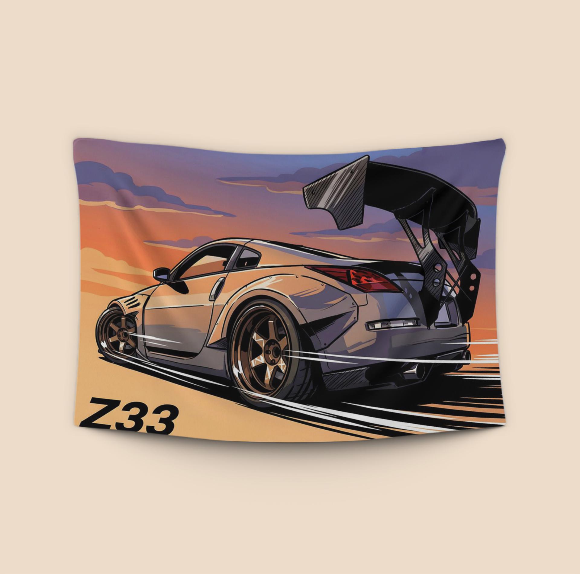Z33 Sunset Chase: Widebody Velocity