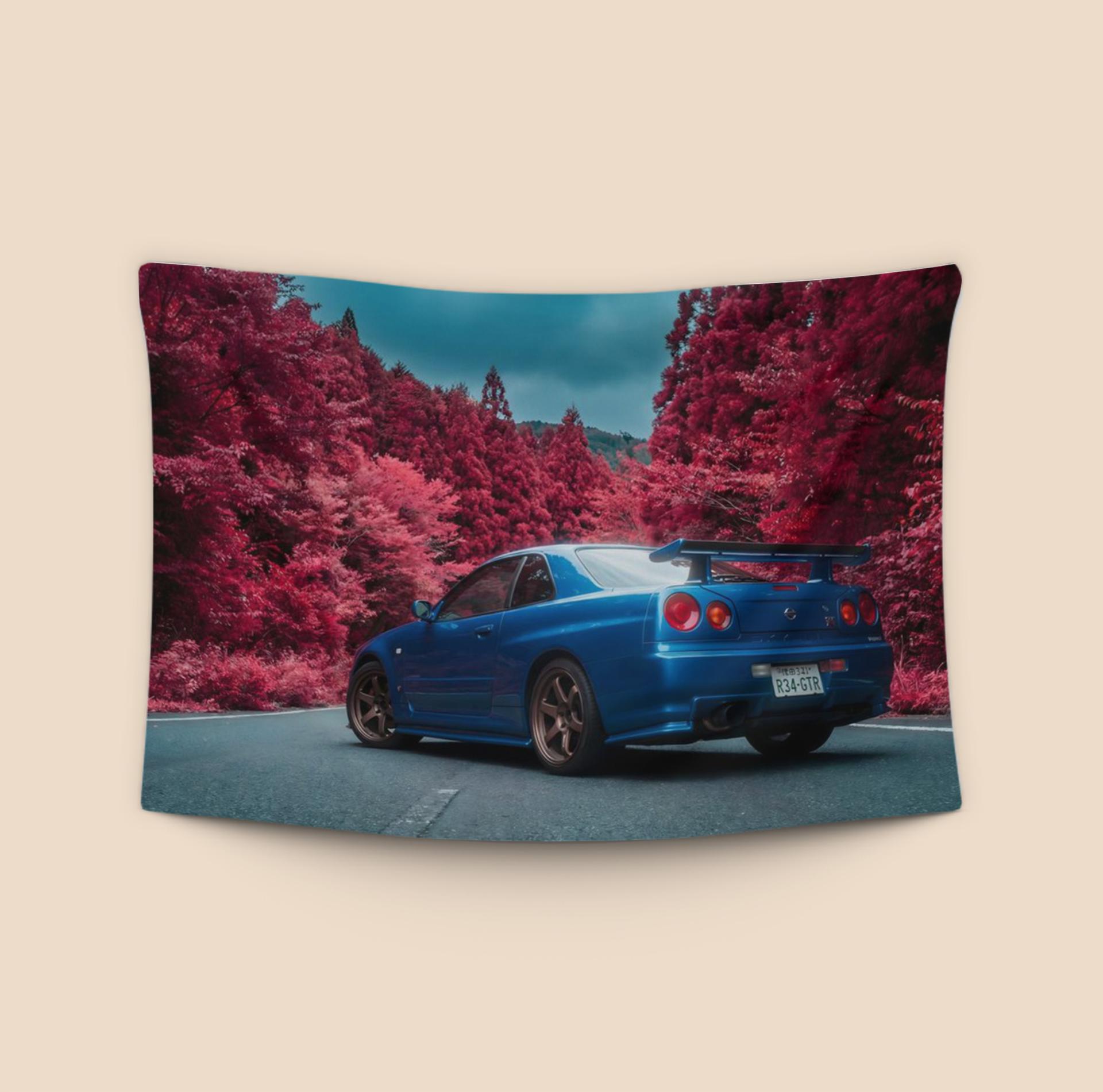 Crimson Mountain Pass: Nissan Skyline GT-R R34