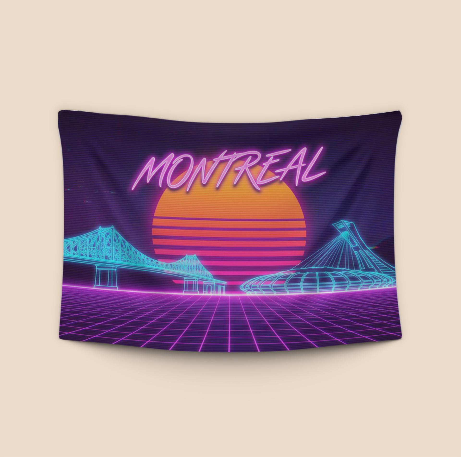 Montreal Synthwave Nightscape