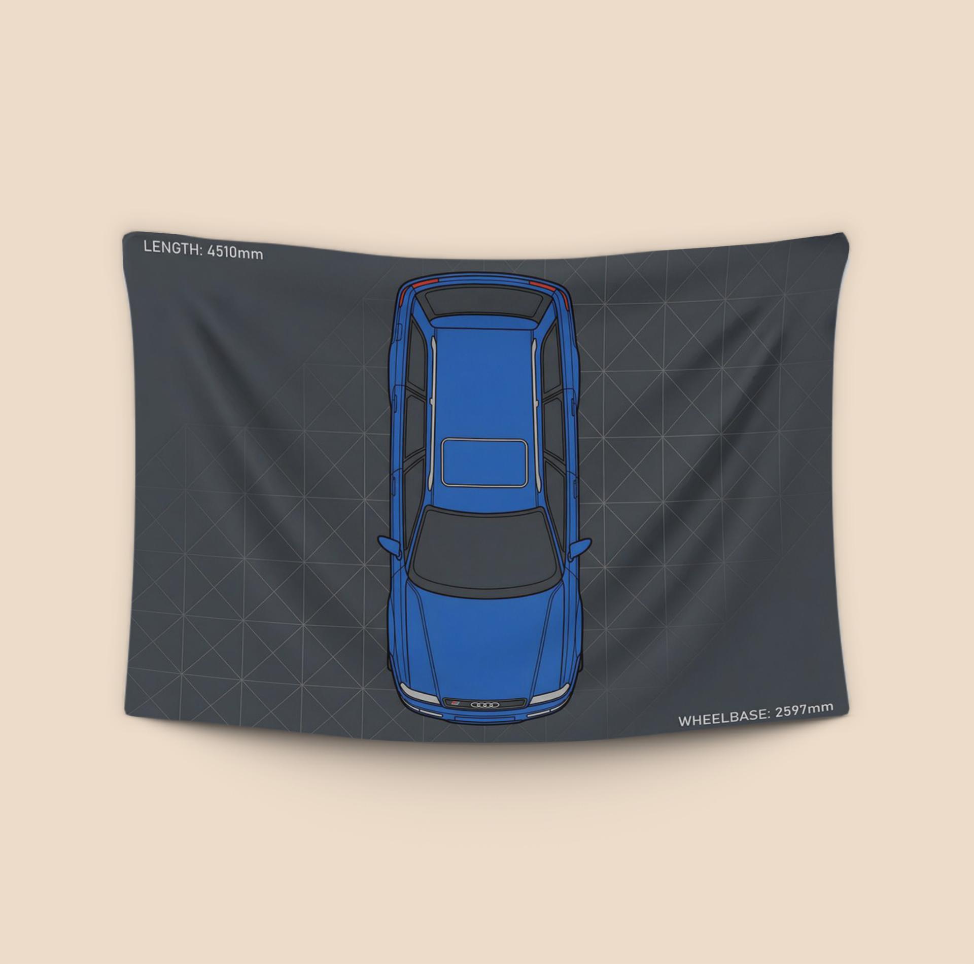 Audi RS2 Avant: Technical Top View Plan