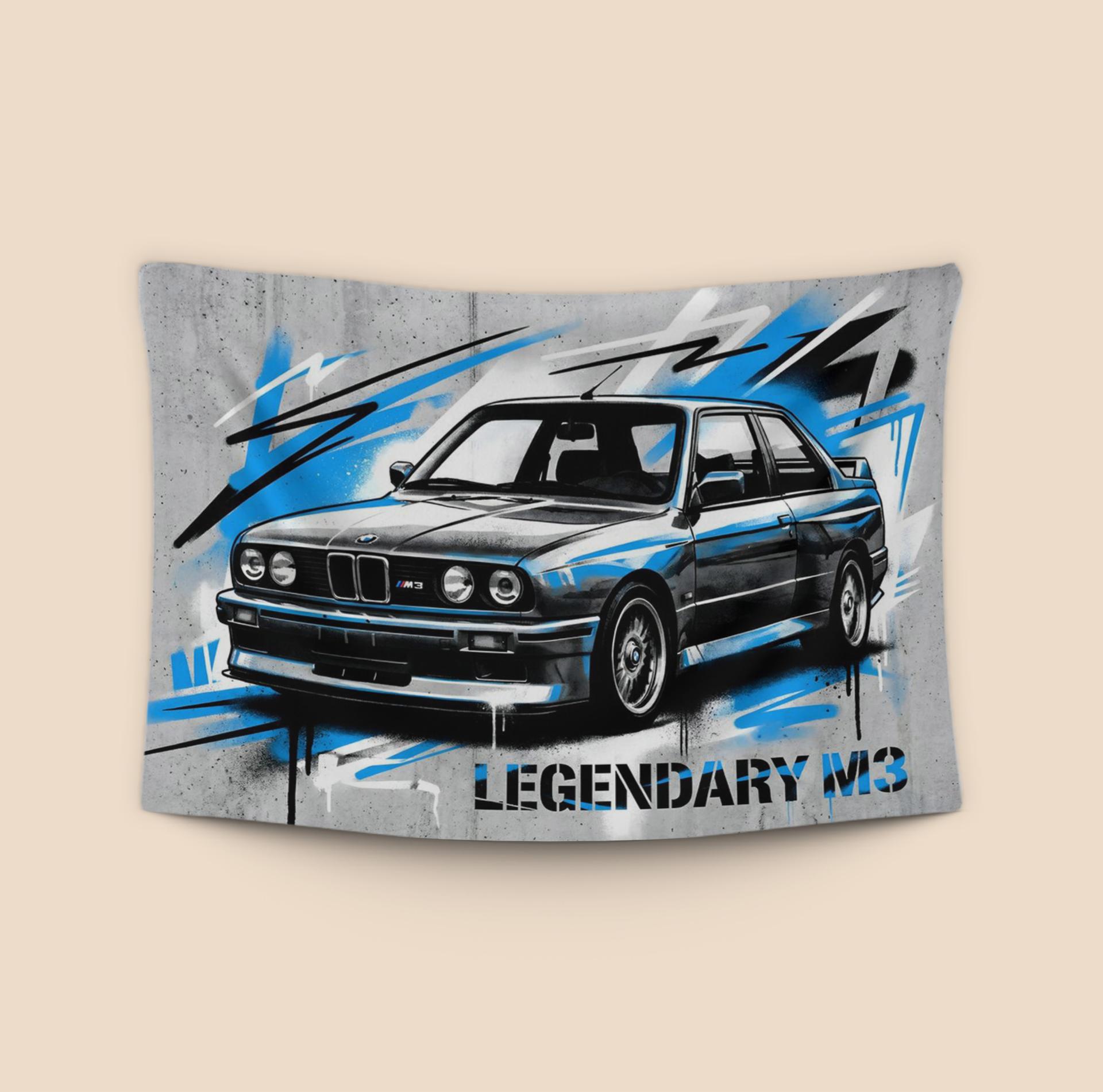 BMW E30 M3: Legendary Urban Street Art Mural
