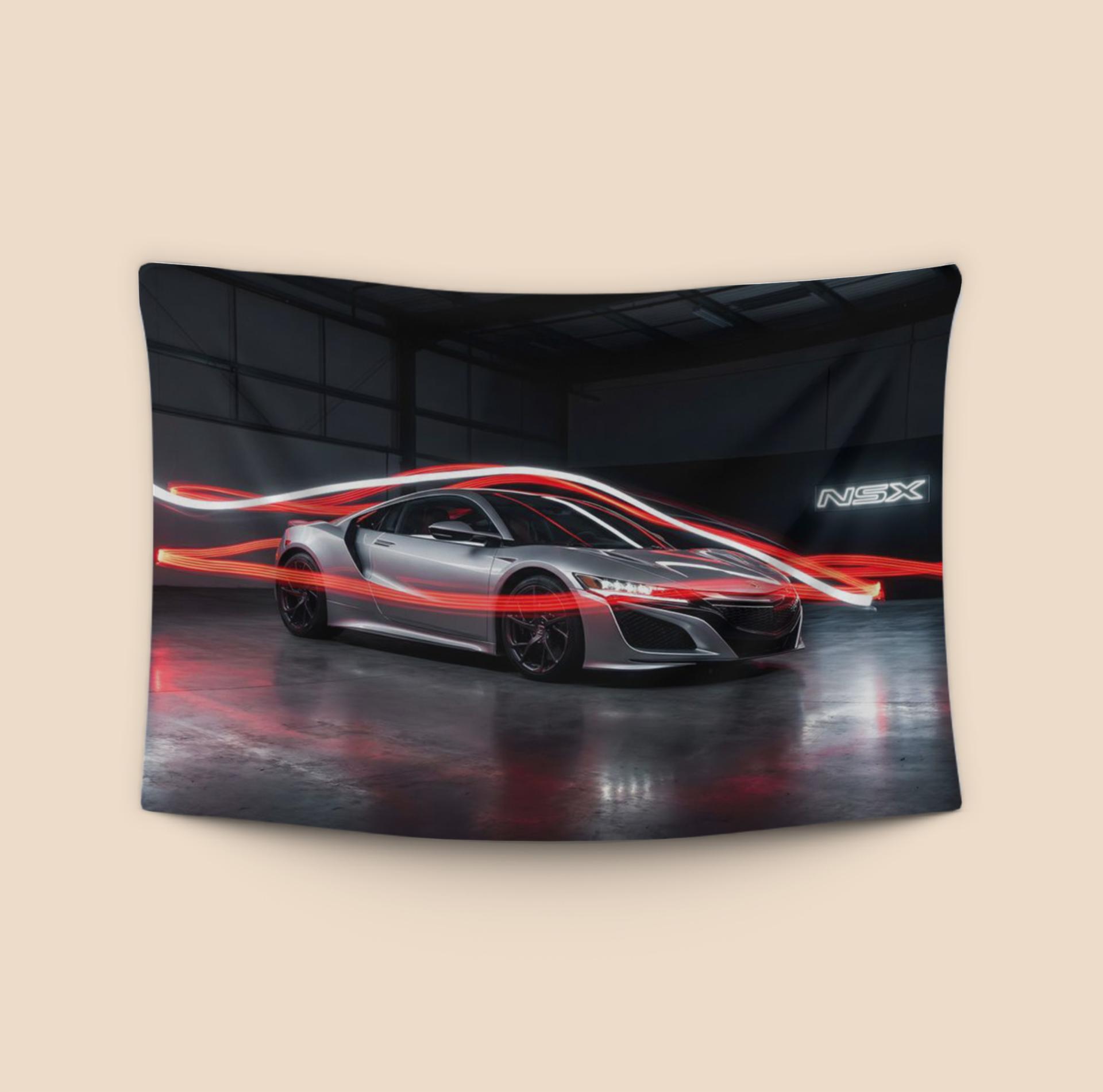 Kinetic Glow: Modern Honda NSX Light Painting