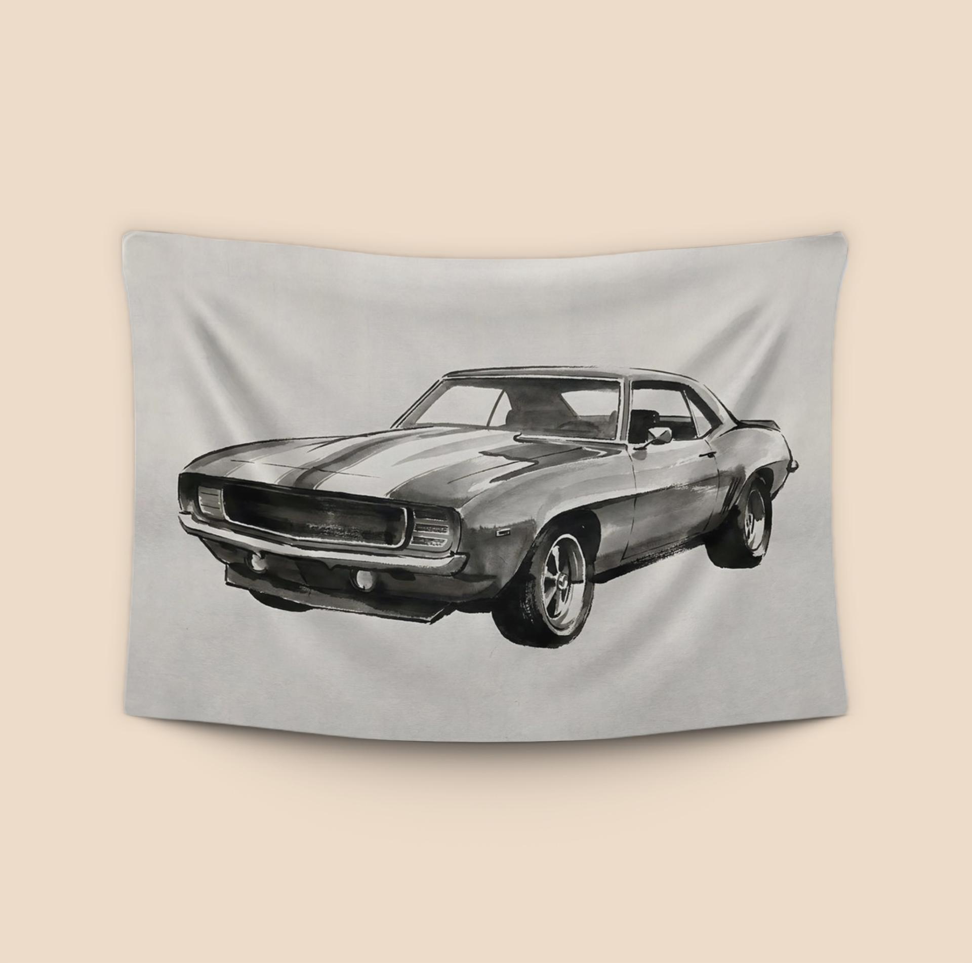 Camaro SS Ink Wash Study